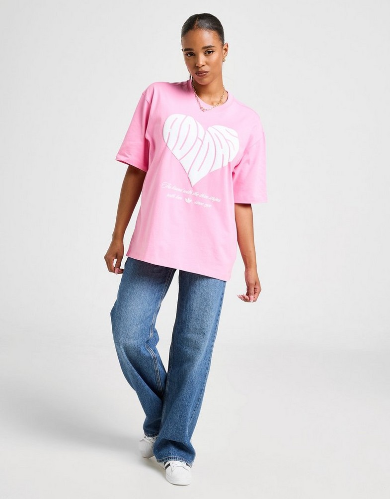 Dámske tričko ADIDAS TRIČKO OS HEART GRAPHIC TEE KR3025 Ružová