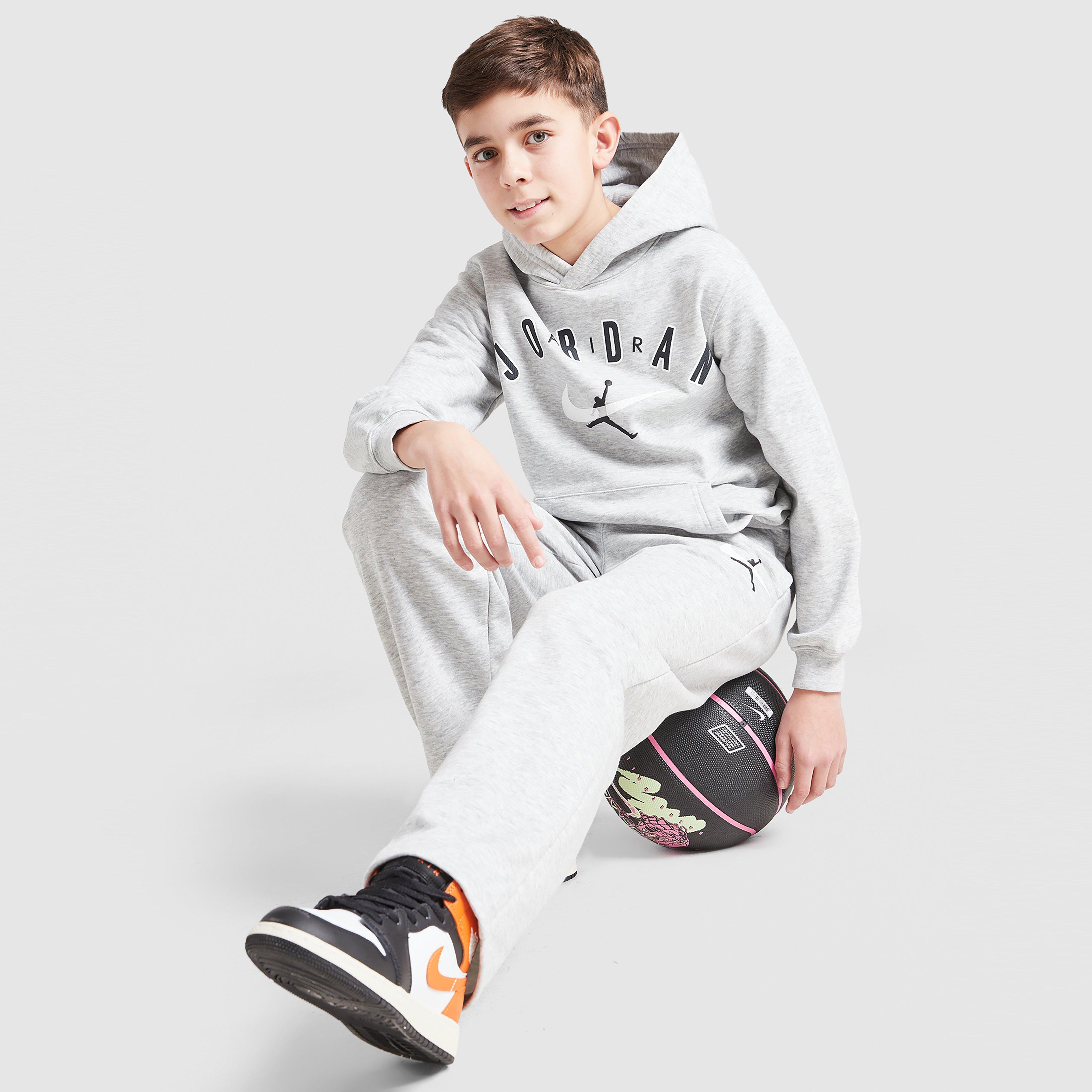Gyerek pulóver JORDAN PULÓVER KAPUCNIS $ARCH FLC HD GRY MRL