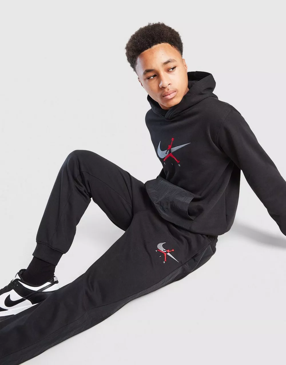 NikeHad JORDAN СПОРТИВНИЙ КОСТЮМ $ FLEECE WVN SUIT BLK, фото 1 з 7