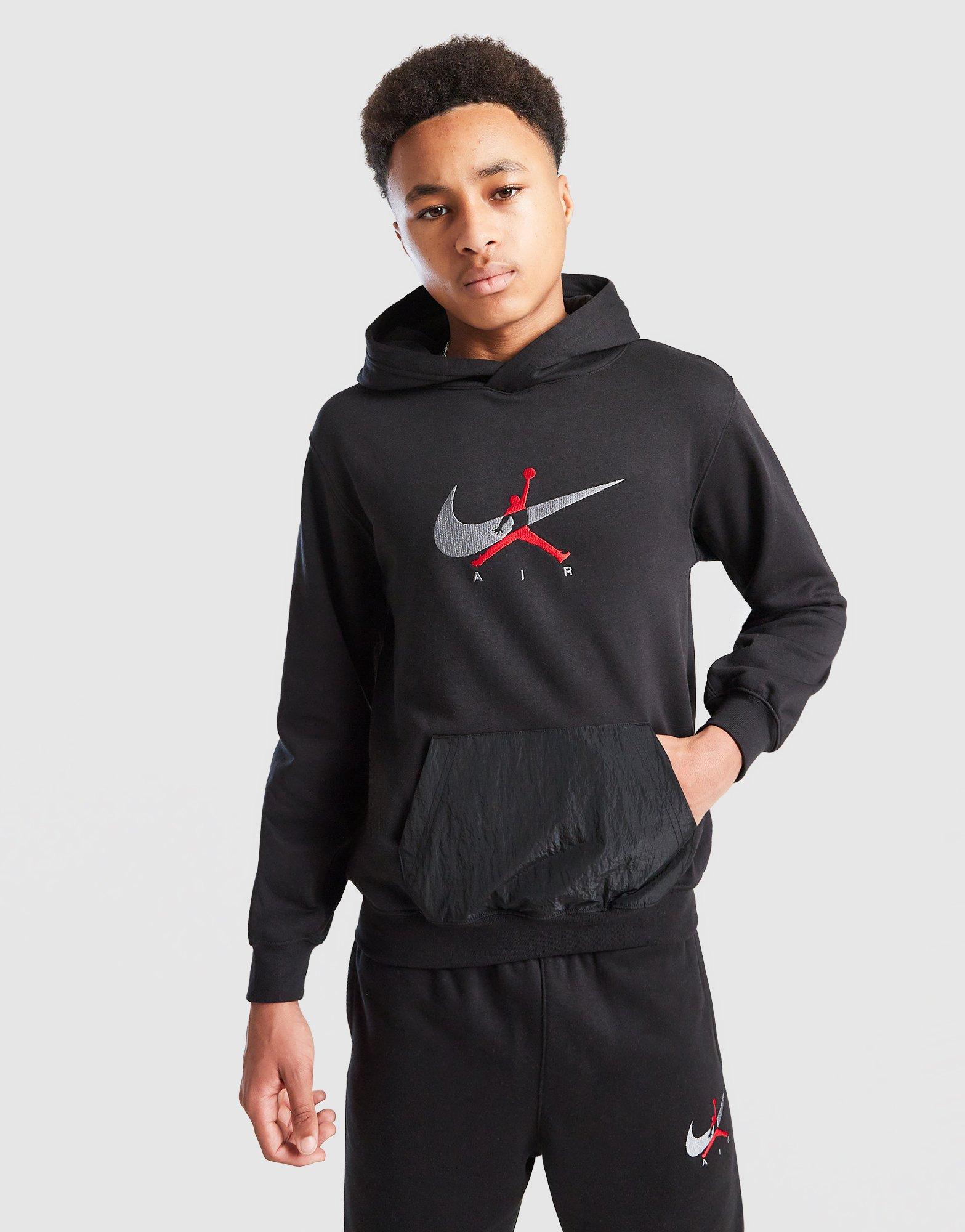 Gyerek melegítőszett JORDAN MELEGÍTŐ $ FLEECE WVN SUIT BLK 95F675-023 Fekete