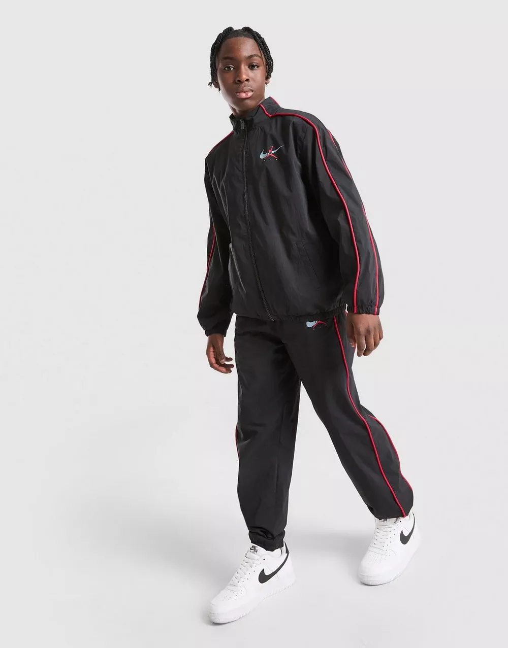 NikeHad JORDAN СПОРТИВНИЙ КОСТЮМ $ WOVEN ARCH SUIT BLK/RED, фото 1 з 6