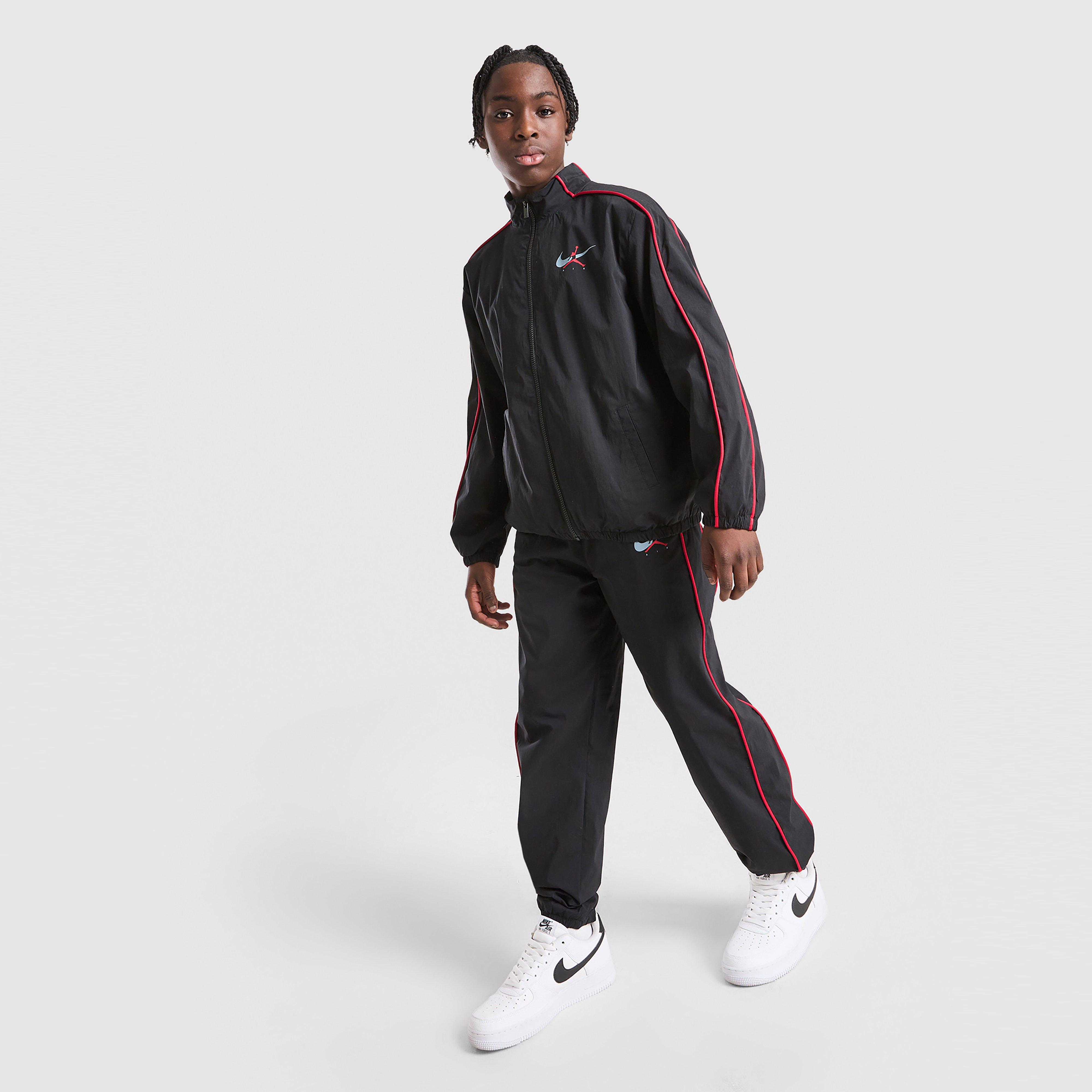 Gyerek melegítőszett JORDAN MELEGÍTŐ $ WOVEN ARCH SUIT BLK/RED