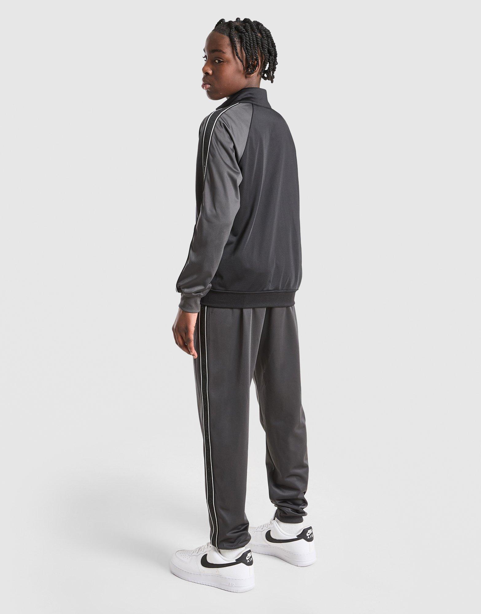 Gyerek melegítőszett JORDAN MELEGÍTŐ $TAPE SUIT BLK/GREY 95F677-G9Q Fekete