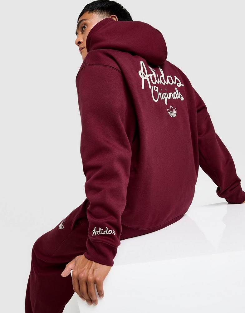 Мъжка блуза ADIDAS СУИТЧЪР С КАЧУЛКА GFX HD OS KC6692 Бордо