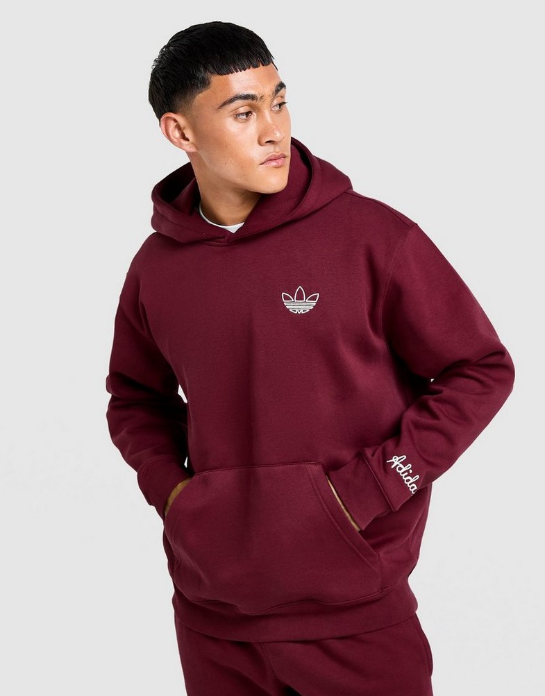 Мъжка блуза ADIDAS СУИТЧЪР С КАЧУЛКА GFX HD OS KC6692 Бордо