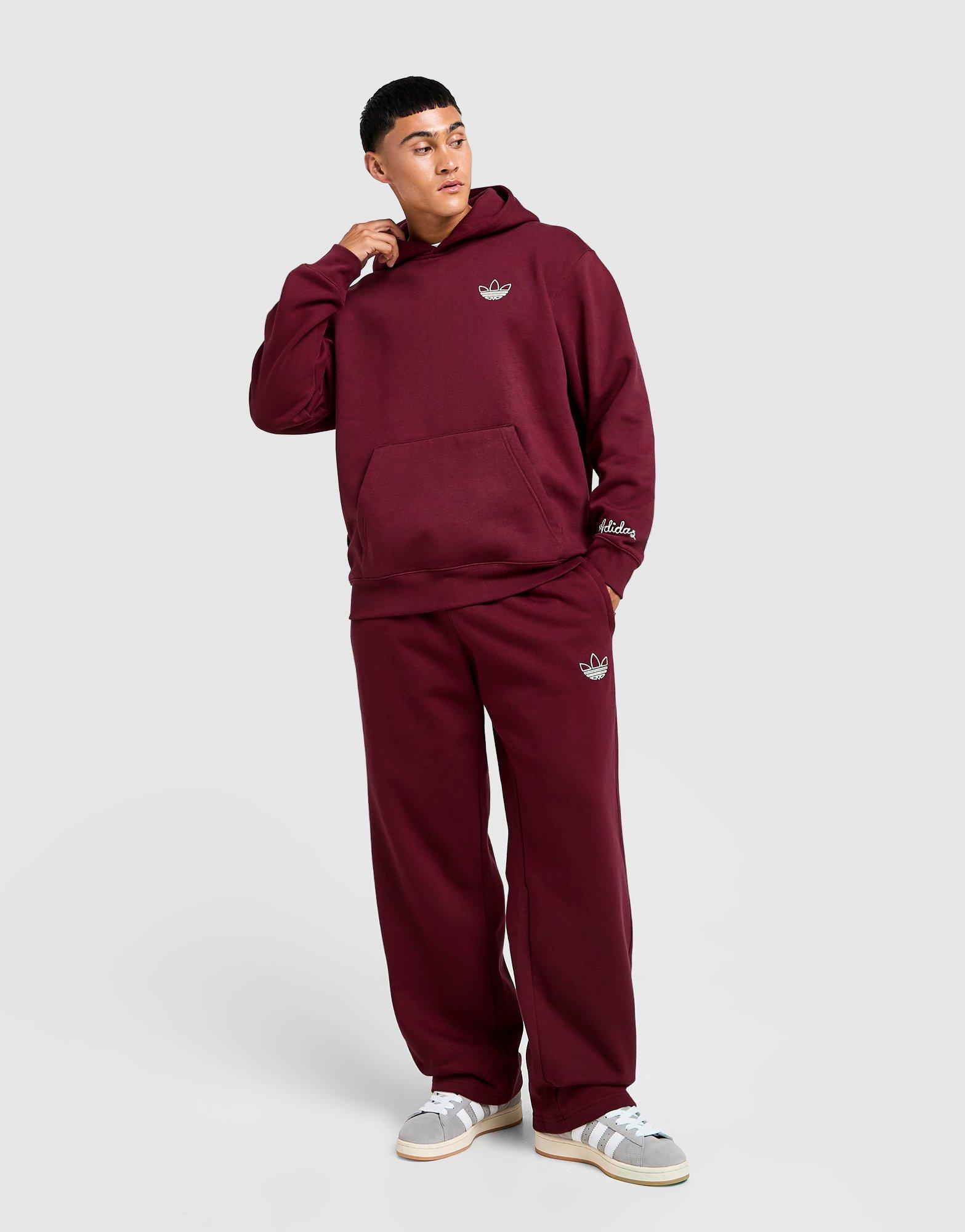 Мъжка блуза ADIDAS СУИТЧЪР С КАЧУЛКА GFX HD OS KC6692 Бордо