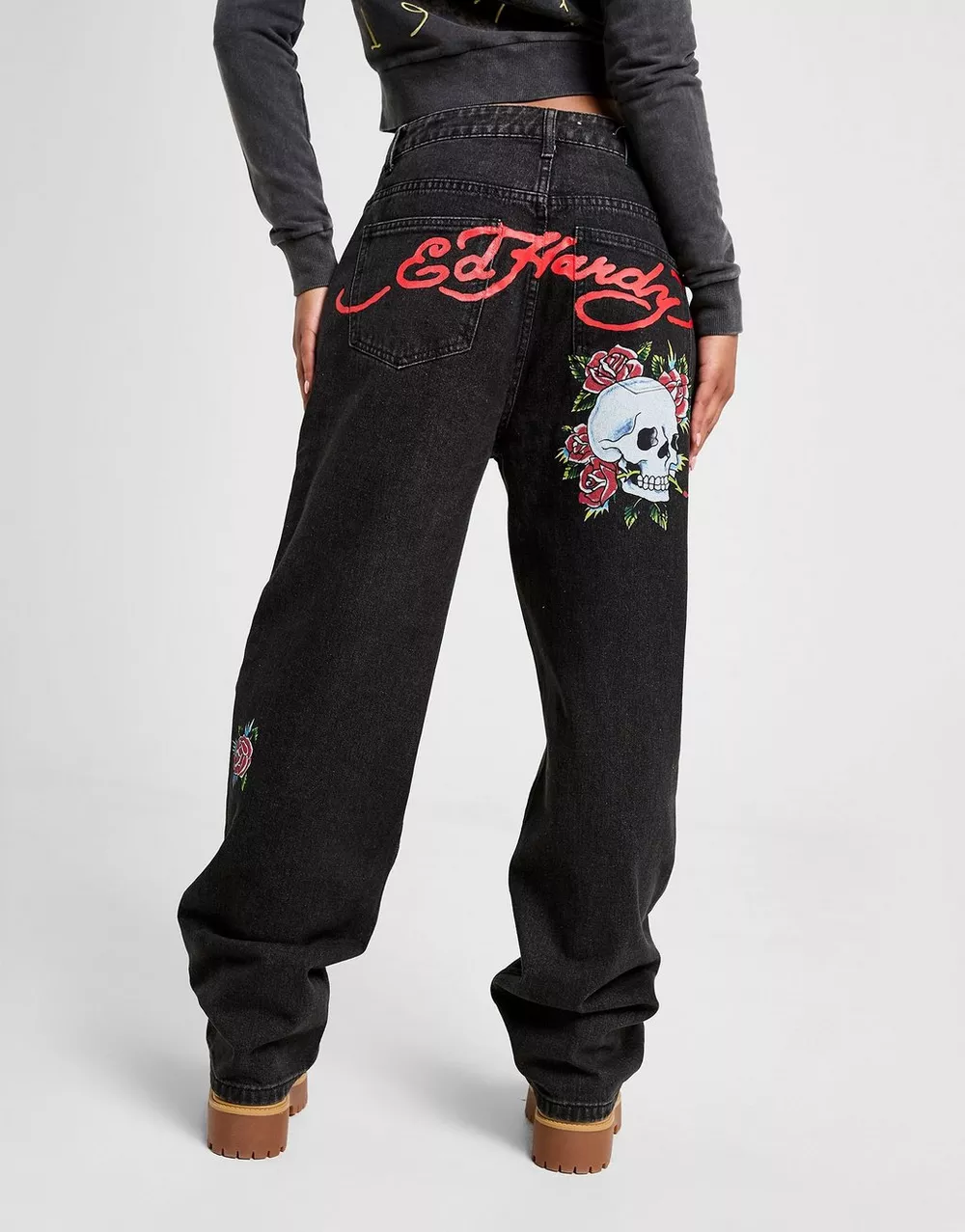 ED HARDY ШТАНИ BLOOMING DEATH RELAXED JEAN, фото 1 з 7