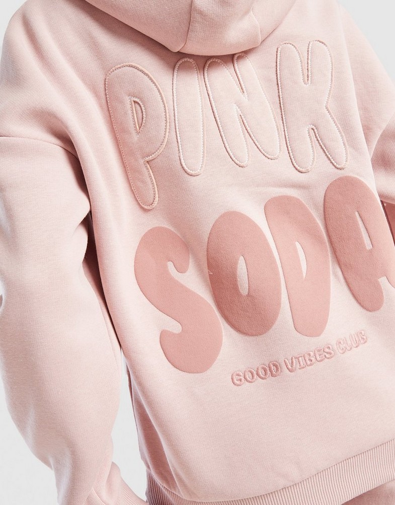 Detská mikina PINK&SODA  MIKINA S KAPUCŇOU MIX OH HD PSSTJG11964719 Hnedá