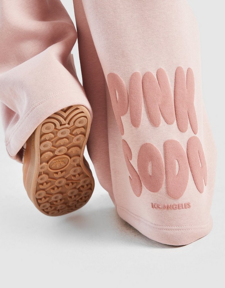Detské nohavice PINK&SODA  NOHAVICE  ROSE JOG INFIL PSSTJG11988719 Hnedá