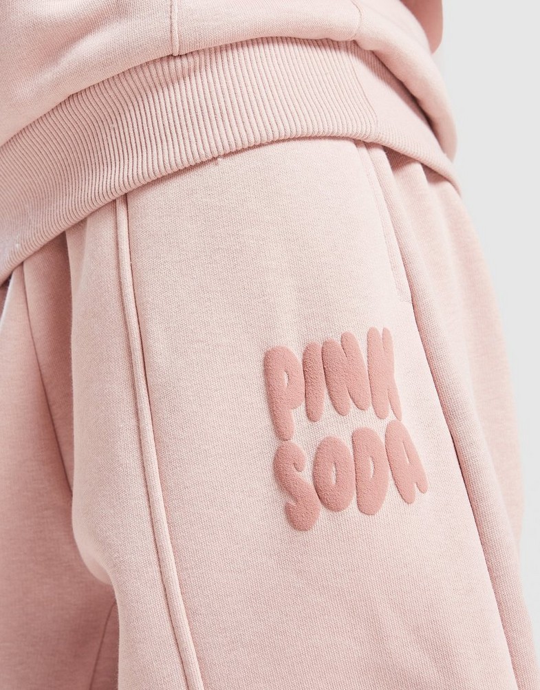 Detské nohavice PINK&SODA  NOHAVICE  ROSE JOG INFIL PSSTJG11988719 Hnedá