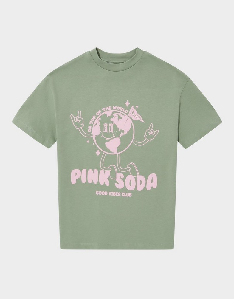 Detské tričko PINK&SODA  TRIČKO WORLD TEE PSSTJG11955723 Zelená