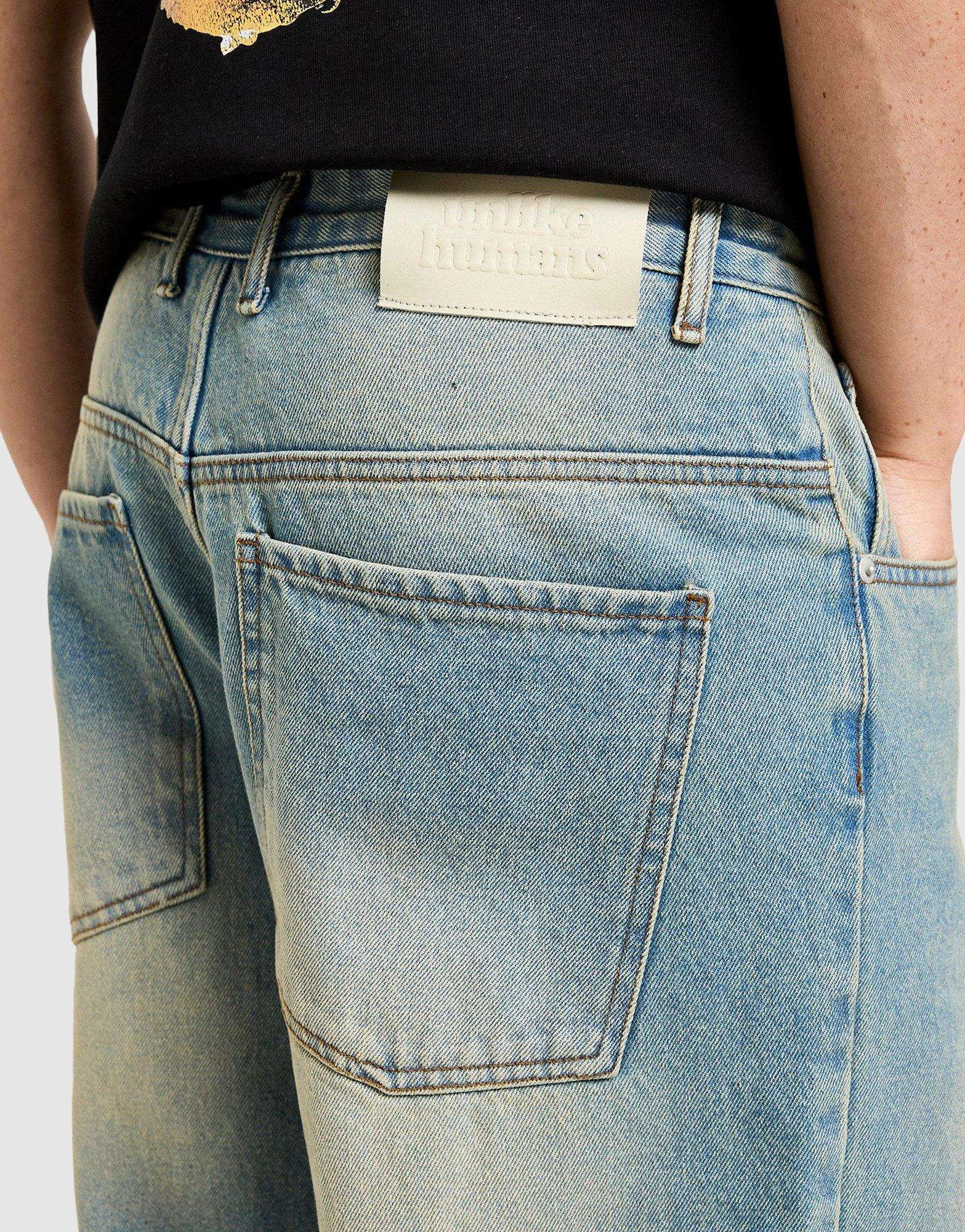 Blugi pentru bărbați UNLIKE HUMANS PANTALONI  HELMS JN LDEN-STN ULHTM10403639 Albastru