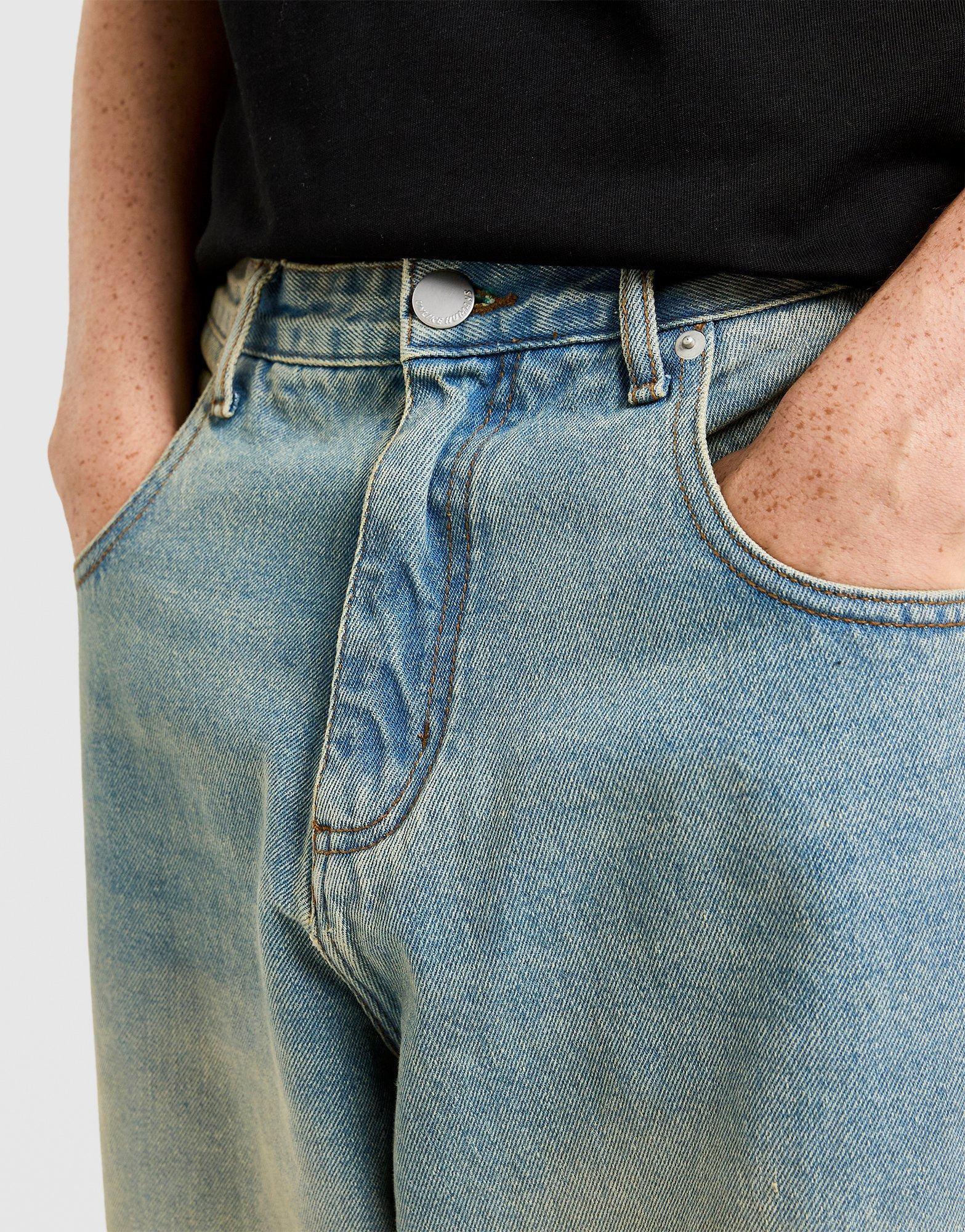 Blugi pentru bărbați UNLIKE HUMANS PANTALONI  HELMS JN LDEN-STN ULHTM10403639 Albastru