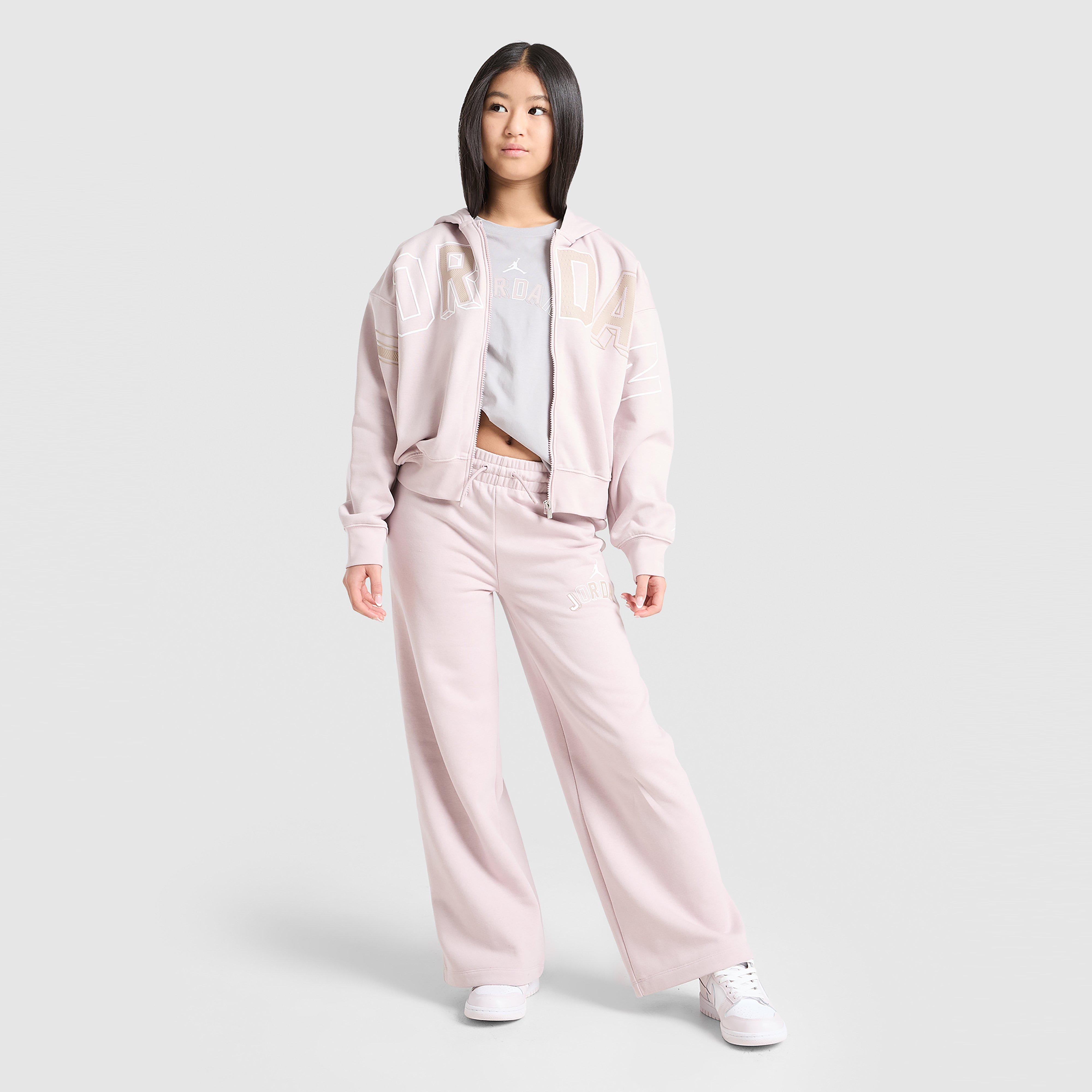 Dječji gornji dio trenirke JORDAN VESTA S KAPULJAČOM JORDAN AJ LETTERMAN FZ