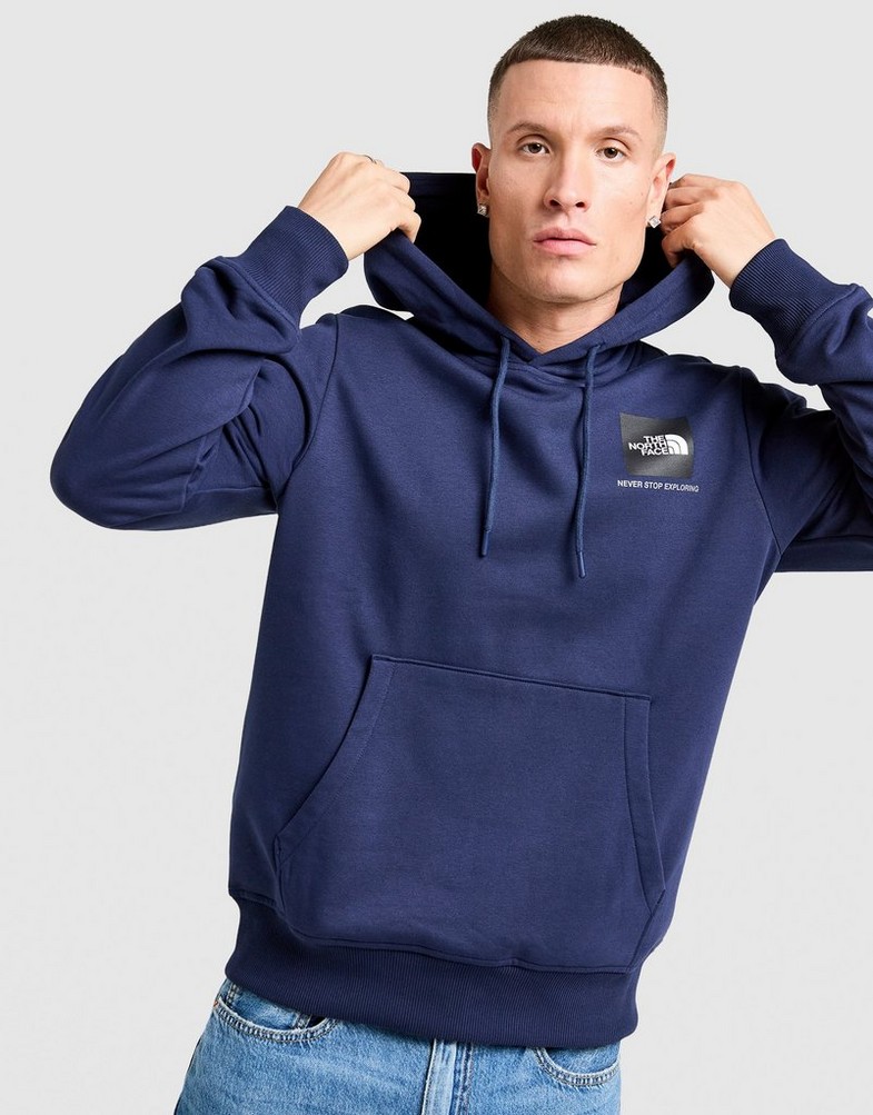 Bluză pentru bărbați THE NORTH FACE BLUZĂ CU GLUGĂ M SMALL BOX HOODIE NF0A8CAZ92A1 Bleumarin