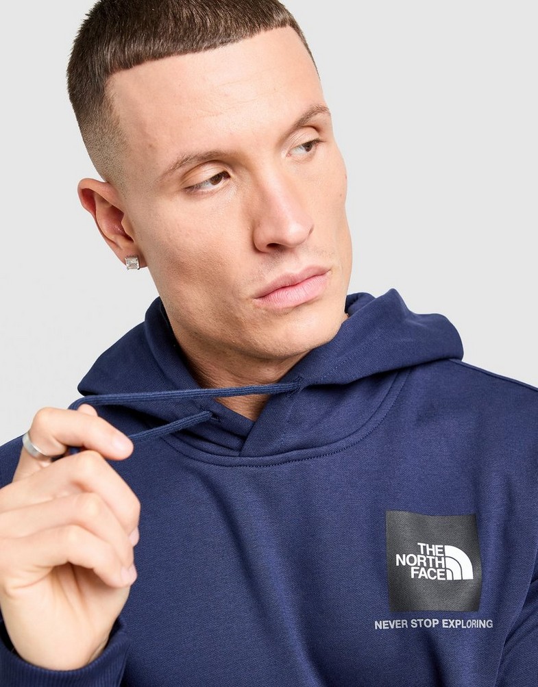 Bluză pentru bărbați THE NORTH FACE BLUZĂ CU GLUGĂ M SMALL BOX HOODIE NF0A8CAZ92A1 Bleumarin