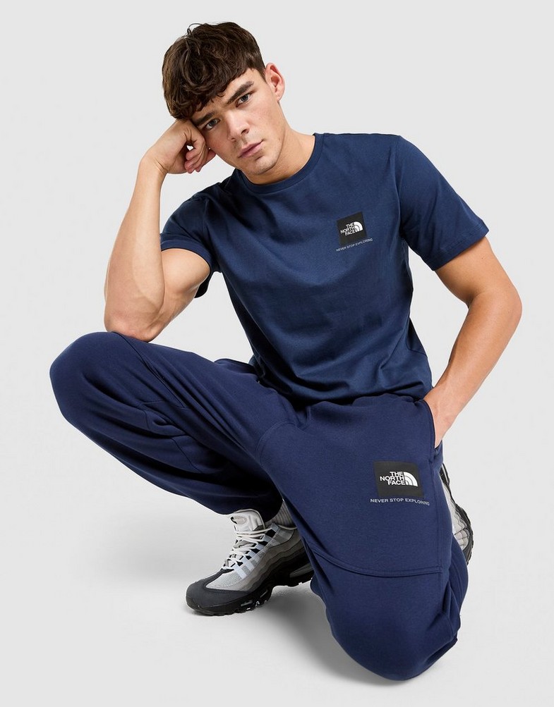 Pantaloni pentru bărbați THE NORTH FACE PANTALONI  W SMALL BOX PANT NF0A8CAX92A1 Bleumarin