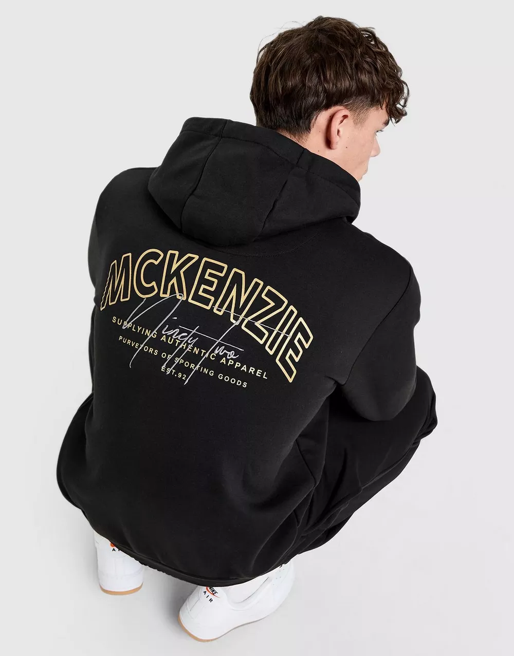 MCKENZIE КОФТА З КАПЮШОНОМ SCRIPT OH HD BLK-BLK, фото 1 з 5