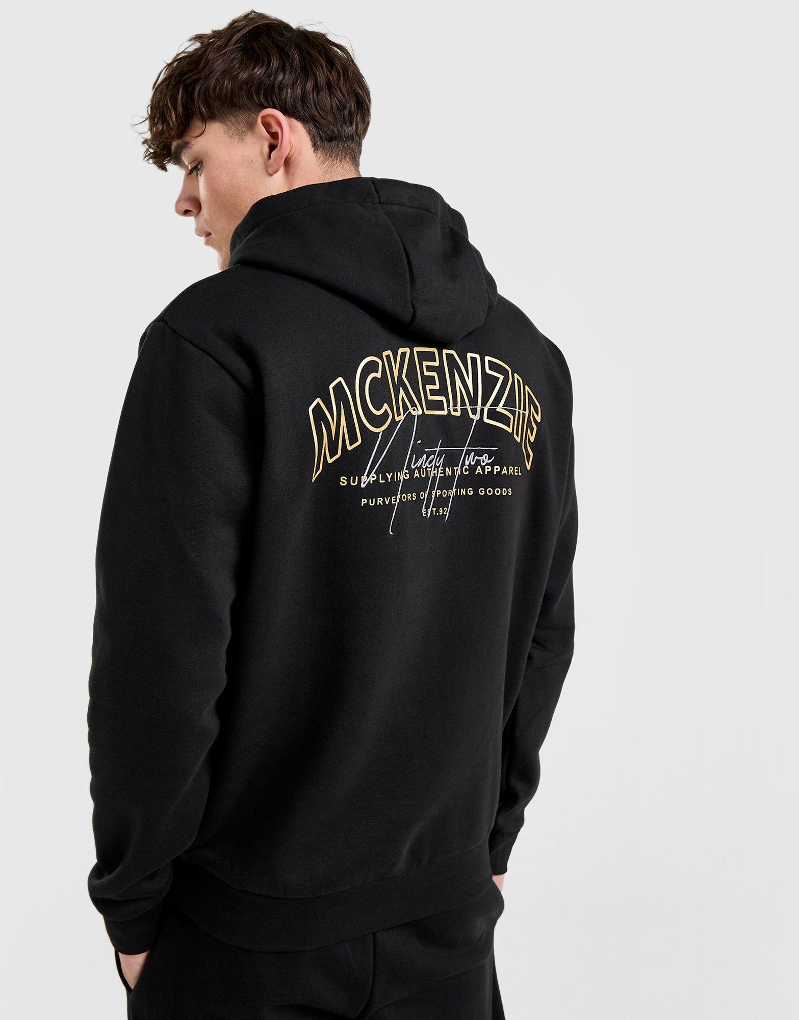 Mckenzie Mikina S Kapucňou Script Oh Hd Blk-Blk