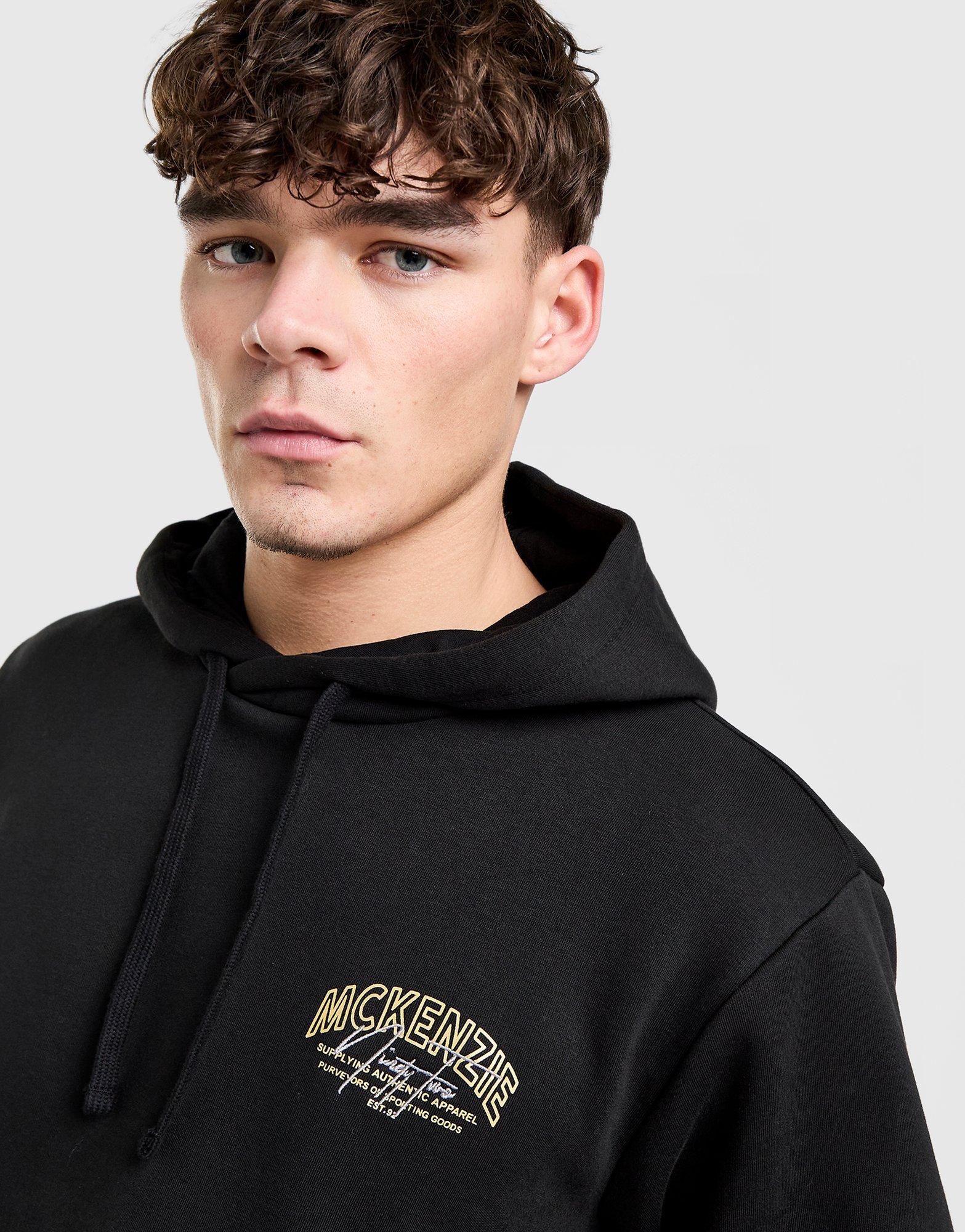 Mckenzie Mikina S Kapucňou Script Oh Hd Blk-Blk.