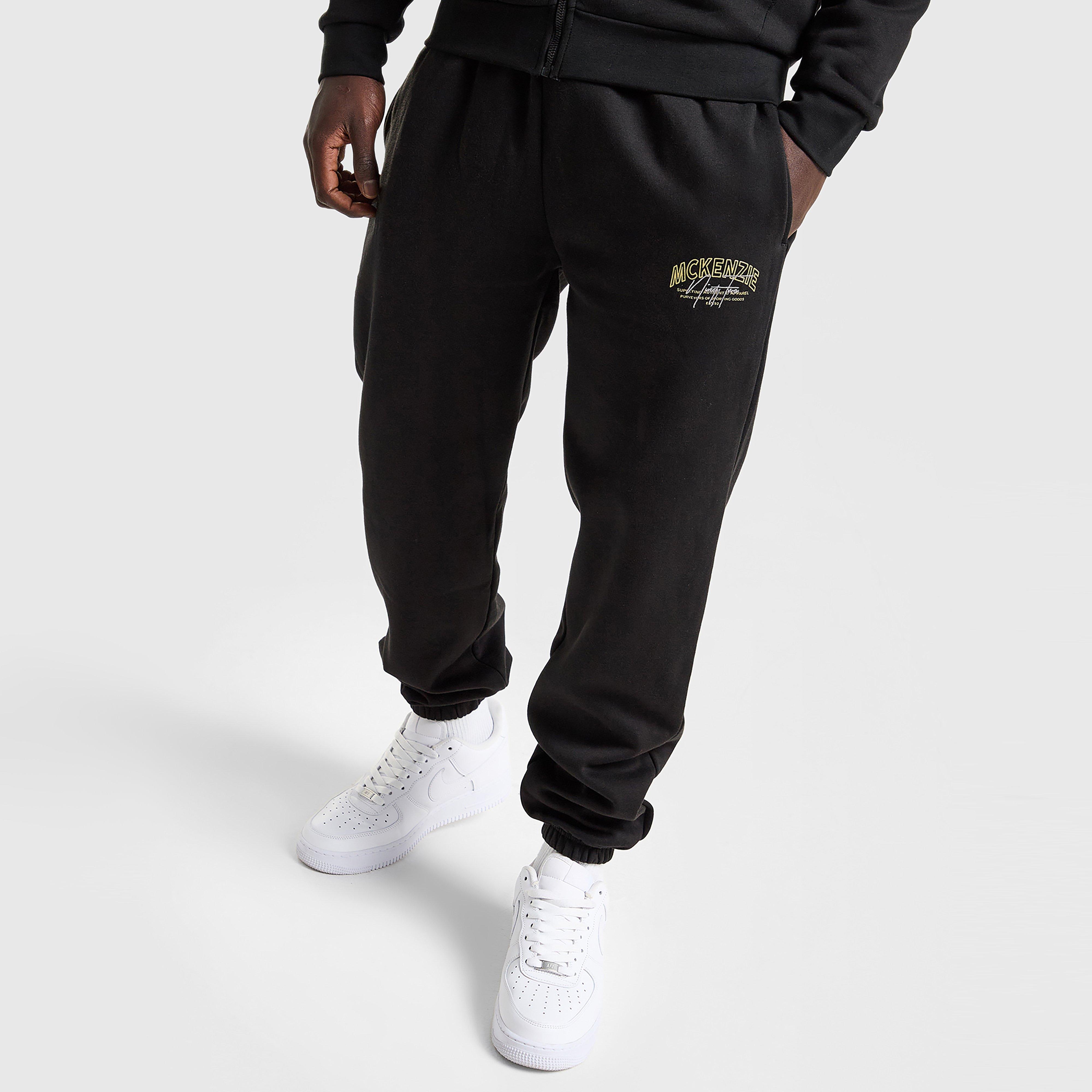 Pánske nohavice MCKENZIE NOHAVICE  SCRIPT FLC PNT BLK-BLK