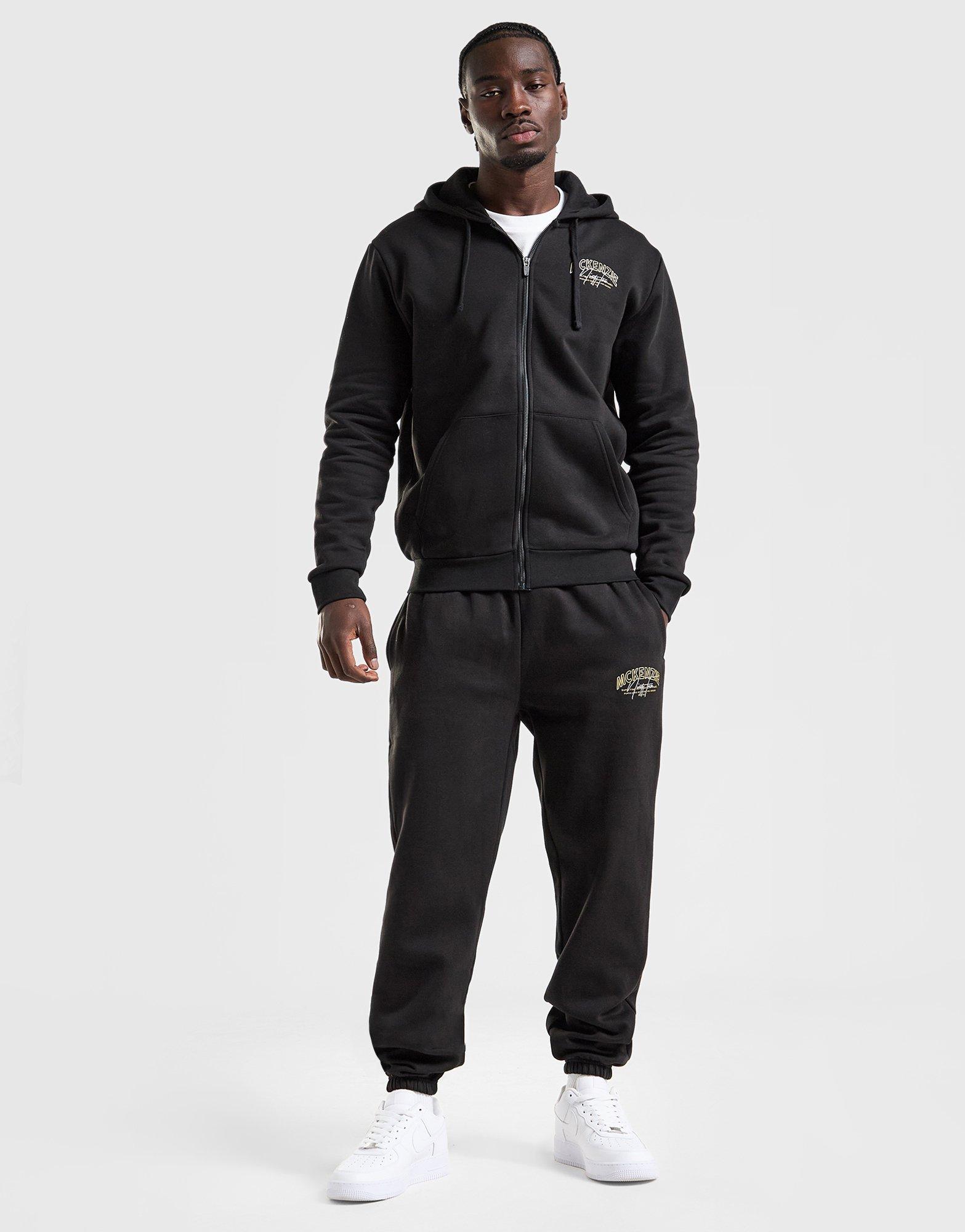 Pánska mikina MCKENZIE MIKINA S KAPUCŇOU SCRIPT FZ HD MCKTM16903007 Čierna