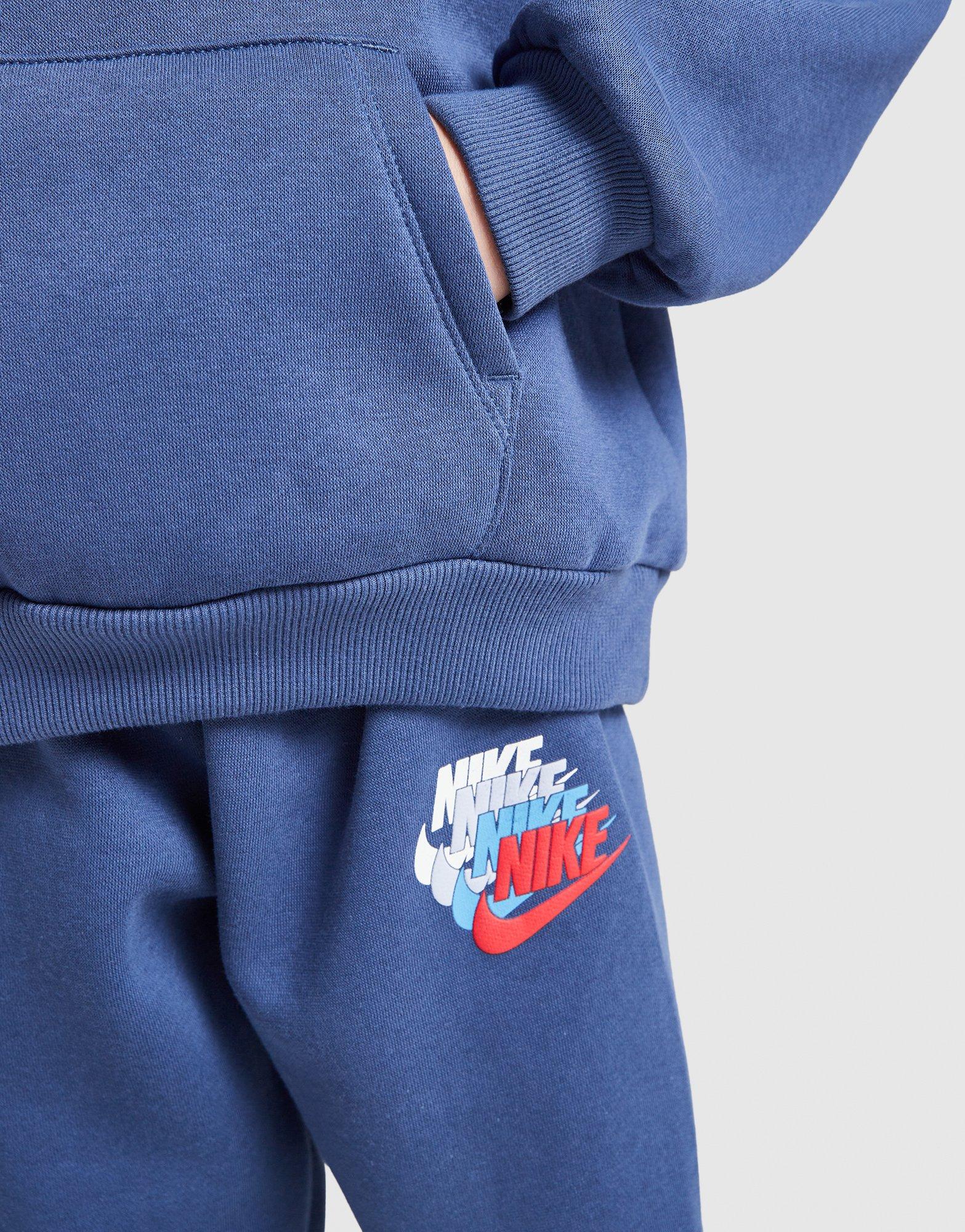 Trening pentru copii NIKE TRENING B NSW GFX FLC PO PANT SET 86N827-C54 Bleumarin