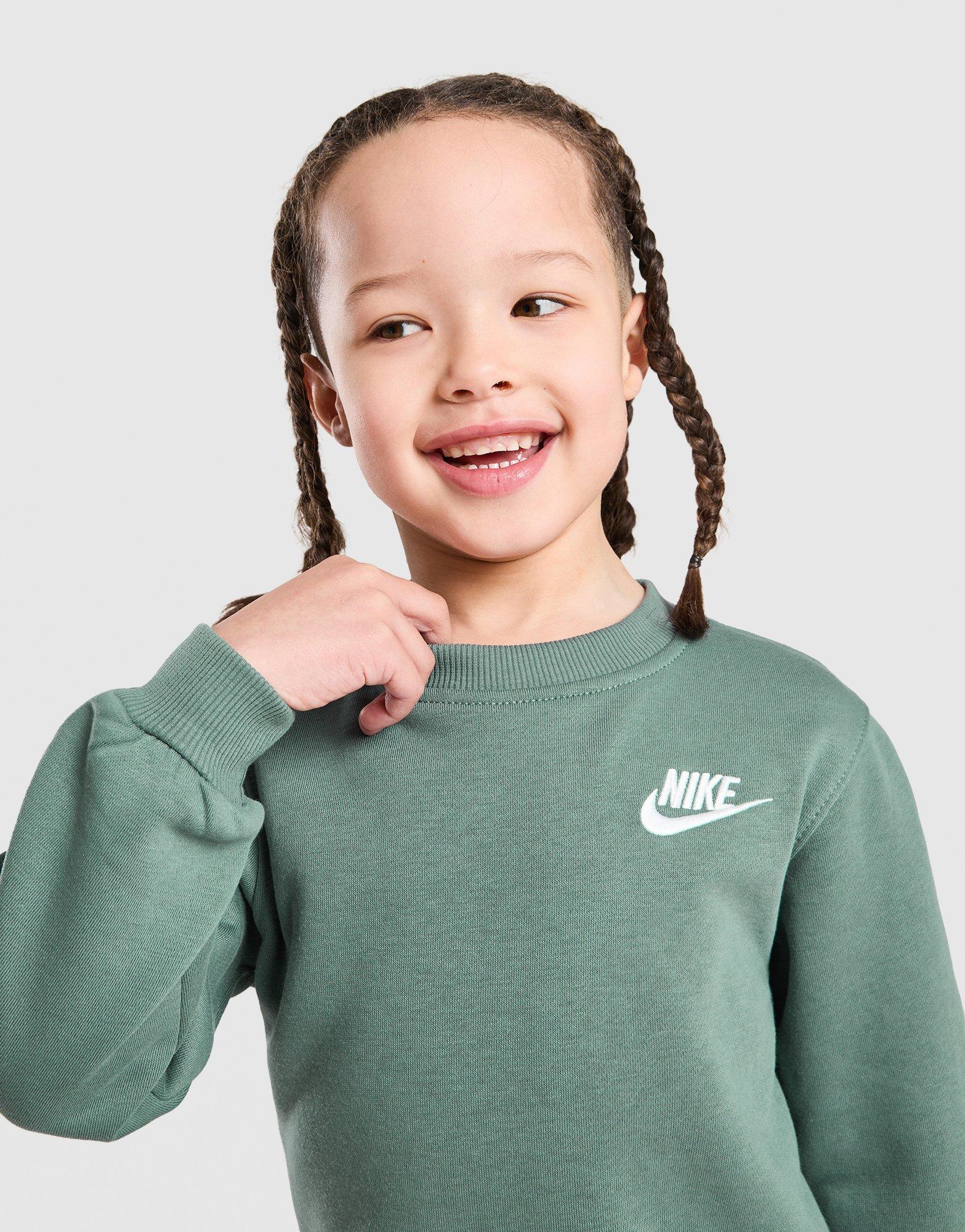 Trening pentru copii NIKE TRENING LBR CREW SET 86M877-G3S Verde