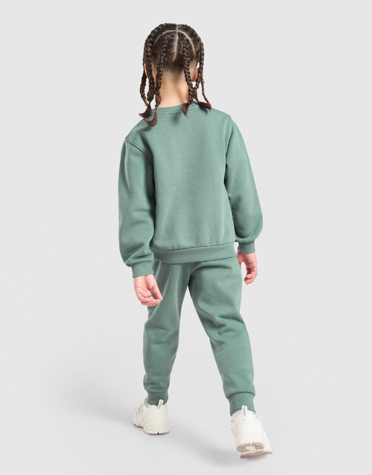 Trening pentru copii NIKE TRENING LBR CREW SET 86M877-G3S Verde