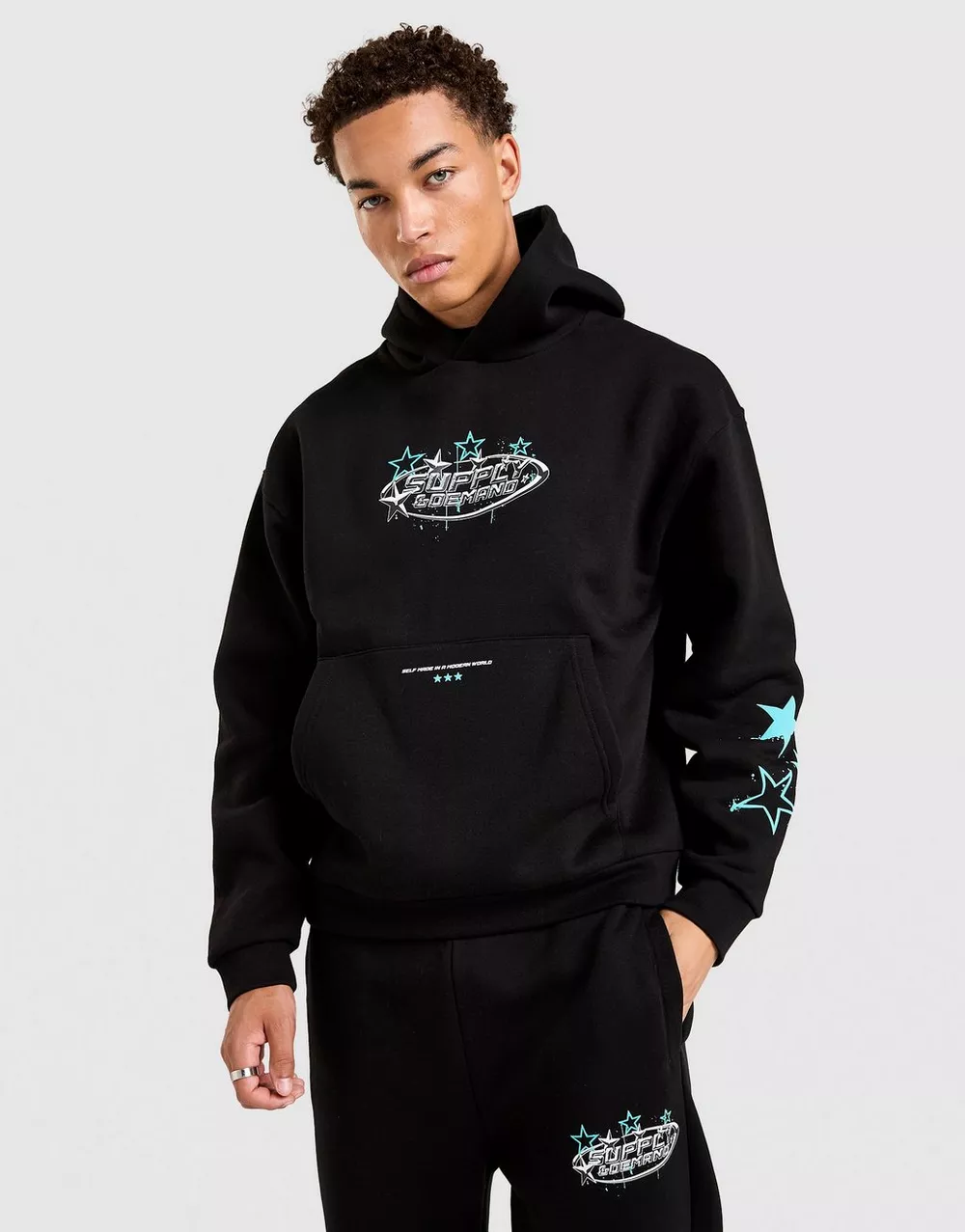 Supply & Demand SUPPLY&DEMAND КОФТА З КАПЮШОНОМ   BROOKLYN HD BLK-BLK, фото 1 з 6