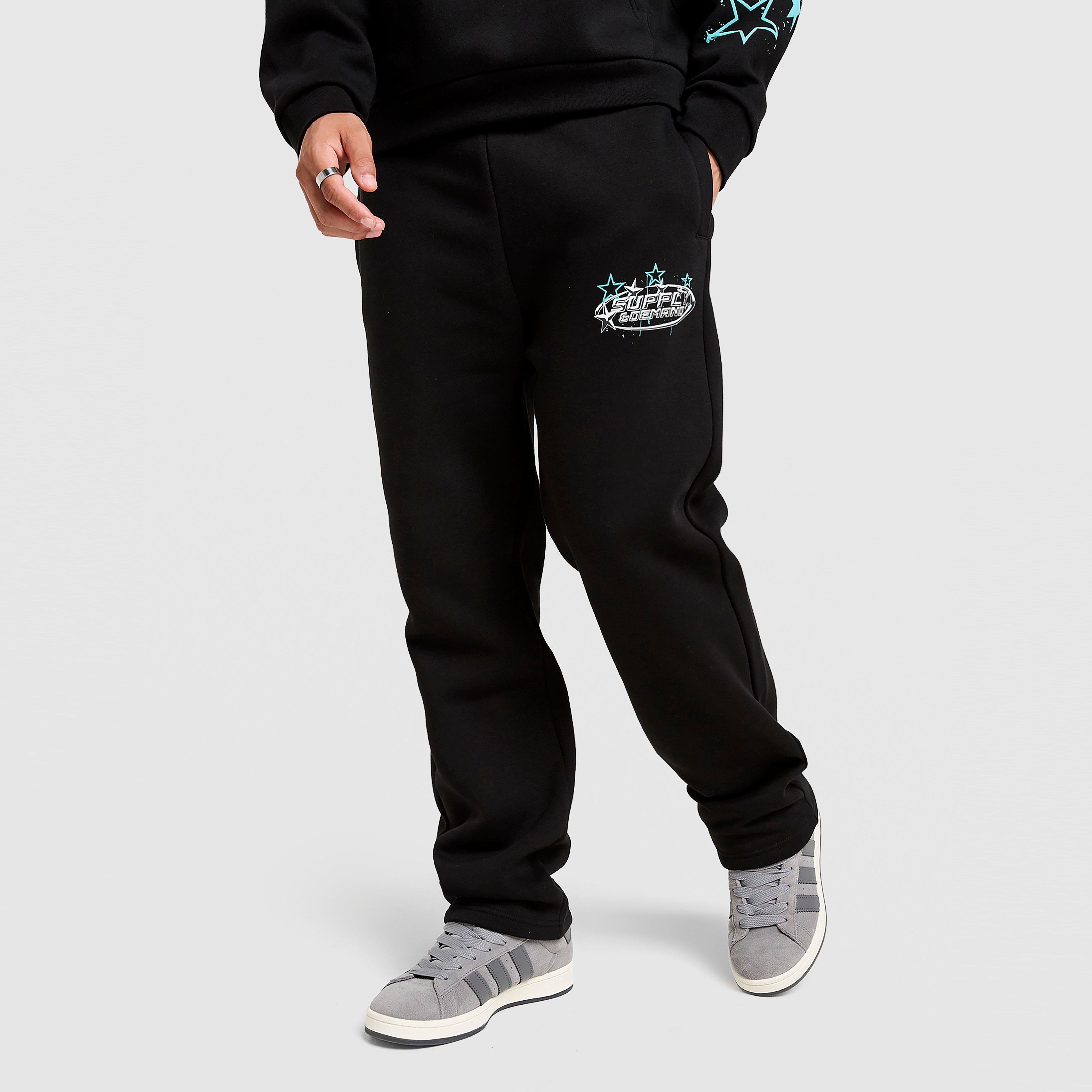 Férfi melegítőnadrág és jogger SUPPLY&DEMAND NADRÁG BROOKLYN PNT BLK-BLK