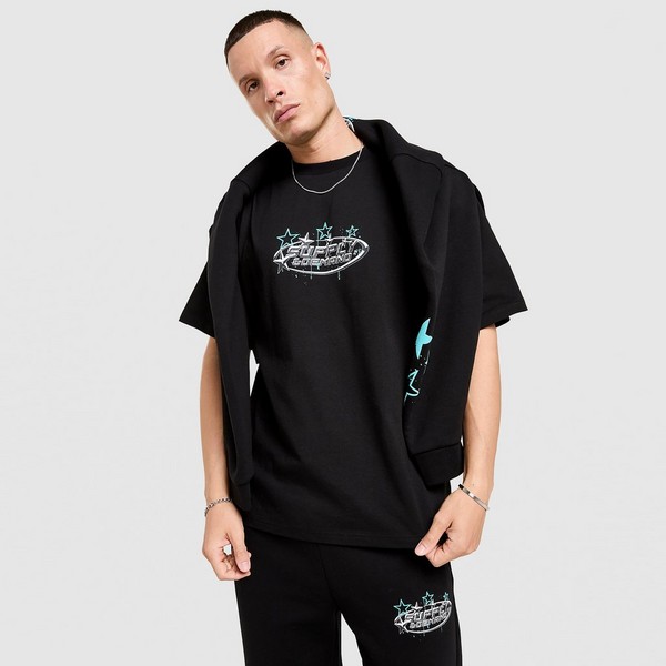 SUPPLY&amp;DEMAND T-SHIRT BROOKLYN TEE BLK-BLK