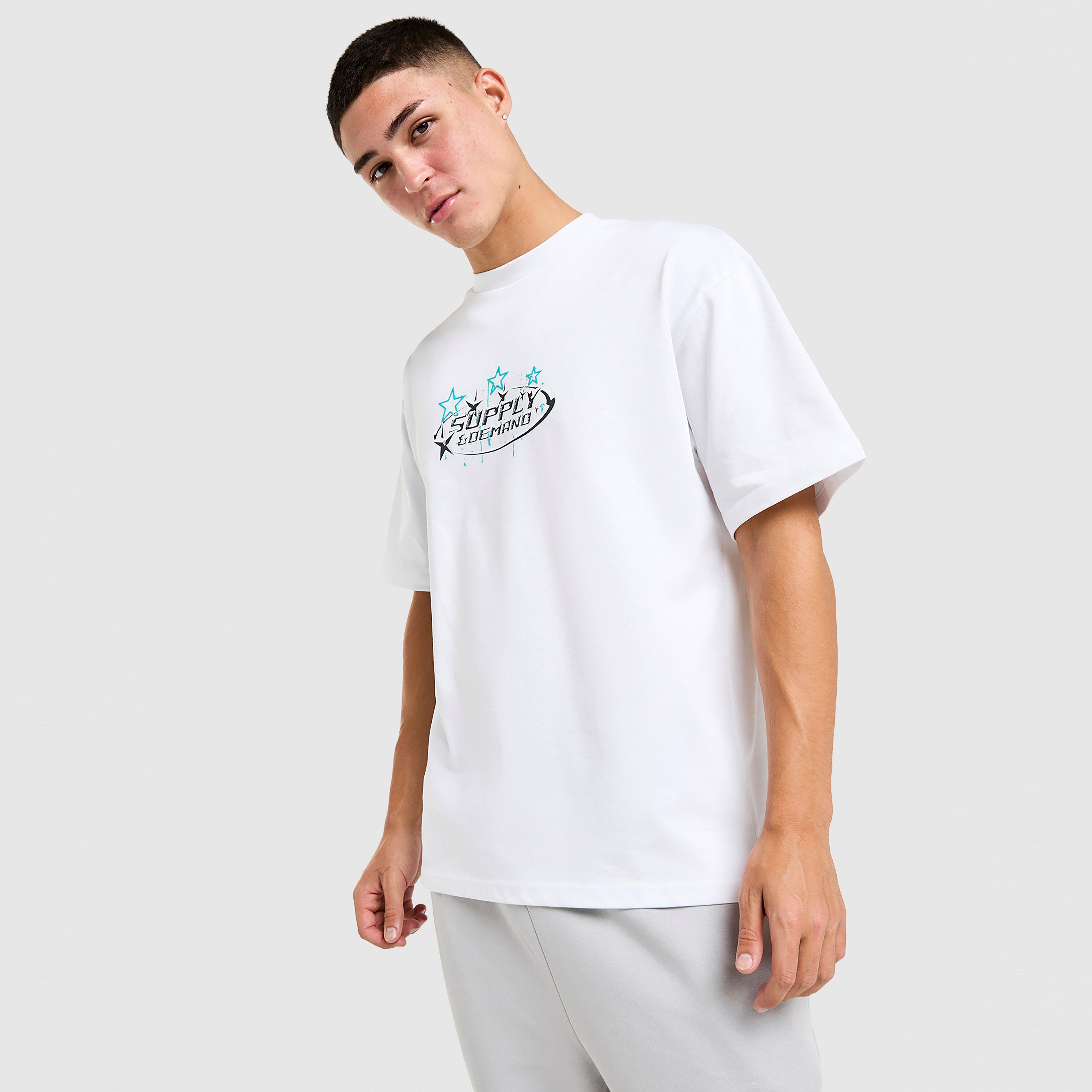 Koszulka, t-shirt męski SUPPLY&DEMAND T-SHIRT BROOKLYN TEE WHT-WHT