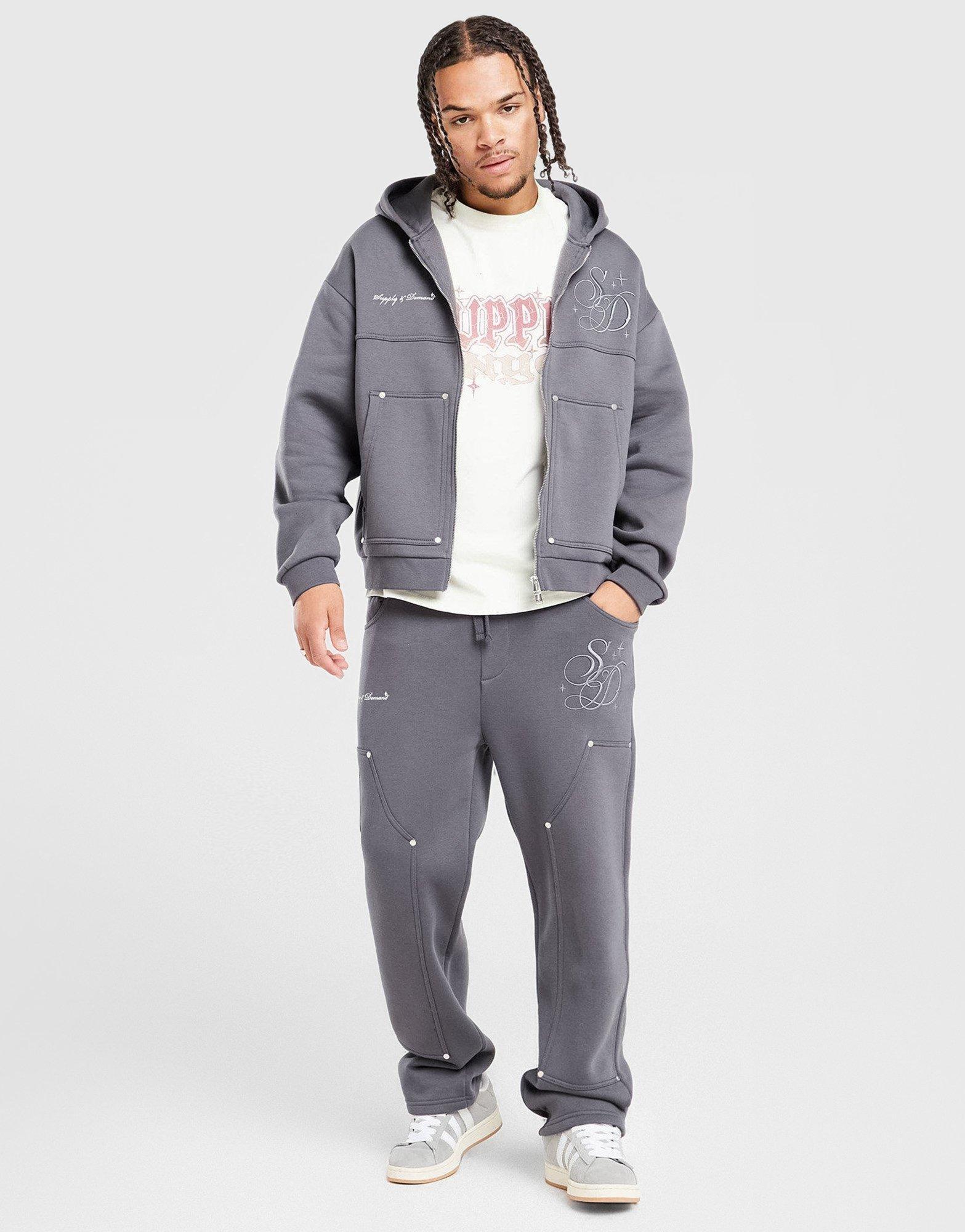 Muški gornji dio trenirke SUPPLY&DEMAND VESTA RASKOPČANA   S KAPULJAČOM AUSTIN 2 SUPTM18091014 crna