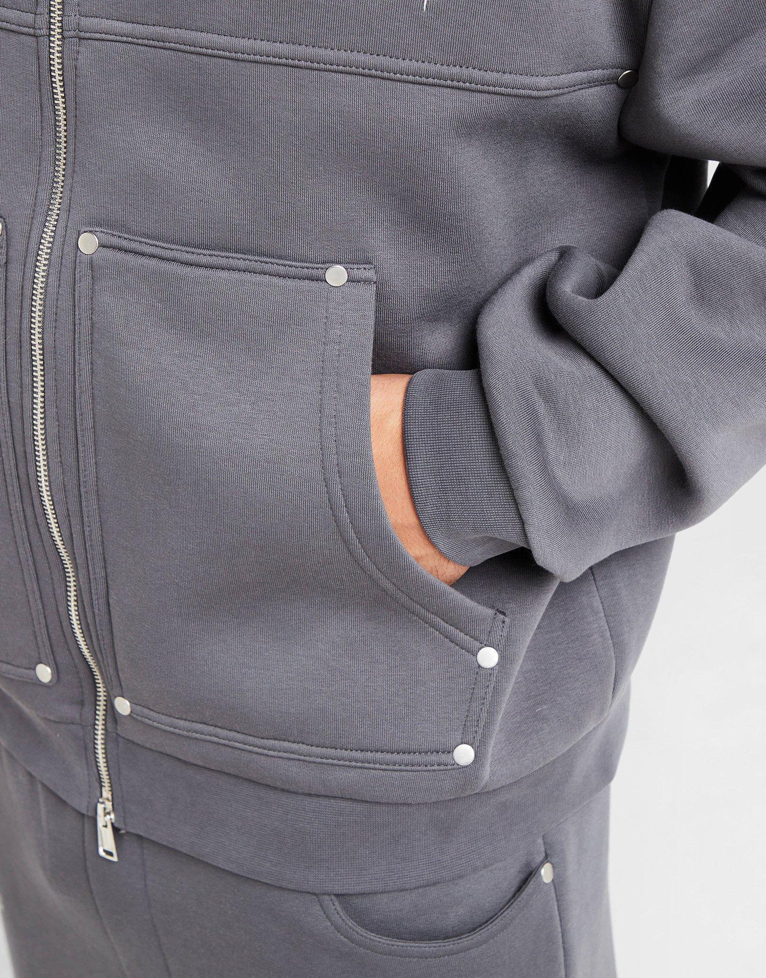 Muški gornji dio trenirke SUPPLY&DEMAND VESTA RASKOPČANA   S KAPULJAČOM AUSTIN 2 SUPTM18091014 crna