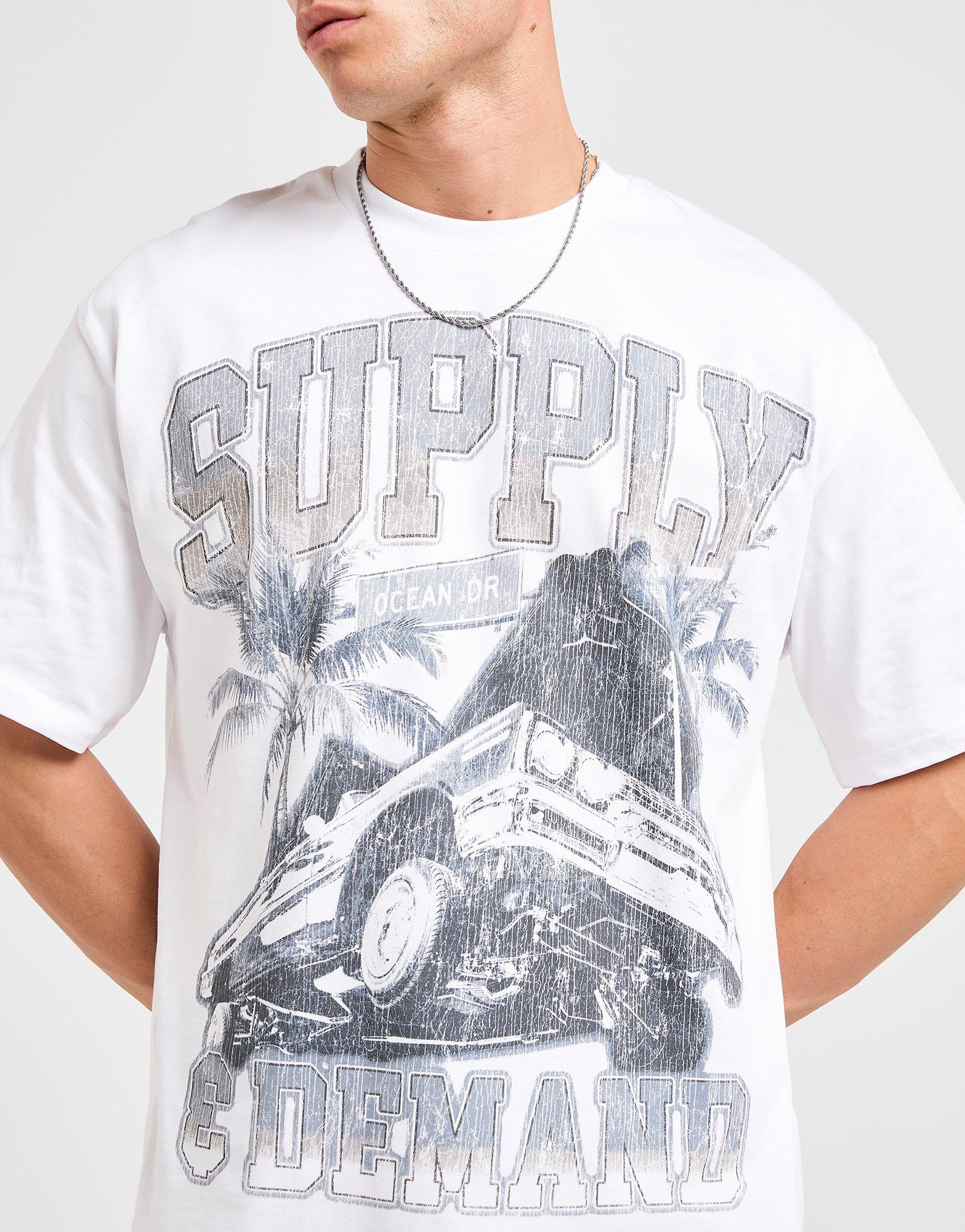 Мъжка тениска SUPPLY&DEMAND ТЕНИСКА OCEAN TEE WHT-WHT SUPTM18231010 Бял