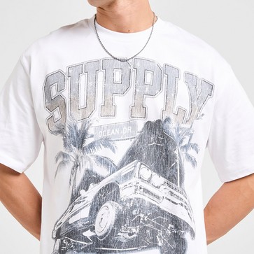 Pánske tričko SUPPLY&DEMAND TRIČKO OCEAN TEE WHT-WHT