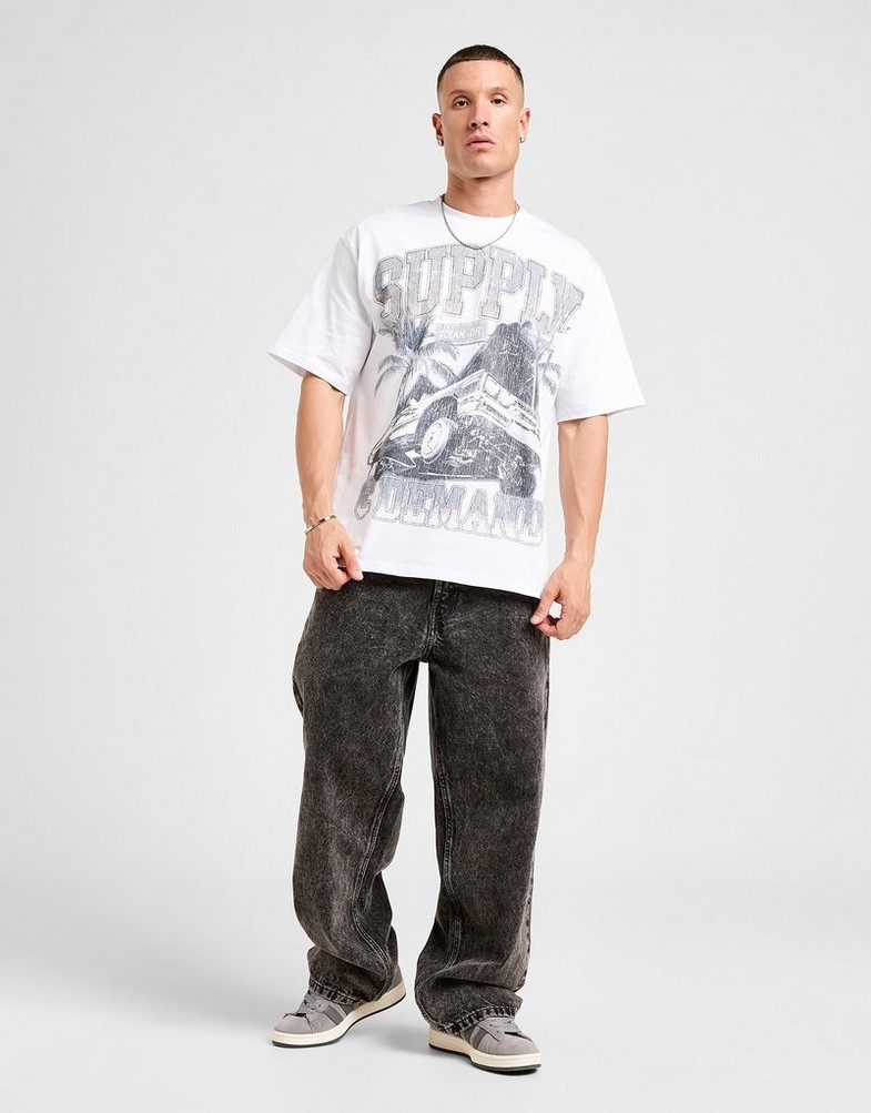 Мъжка тениска SUPPLY&DEMAND ТЕНИСКА OCEAN TEE WHT-WHT SUPTM18231010 Бял