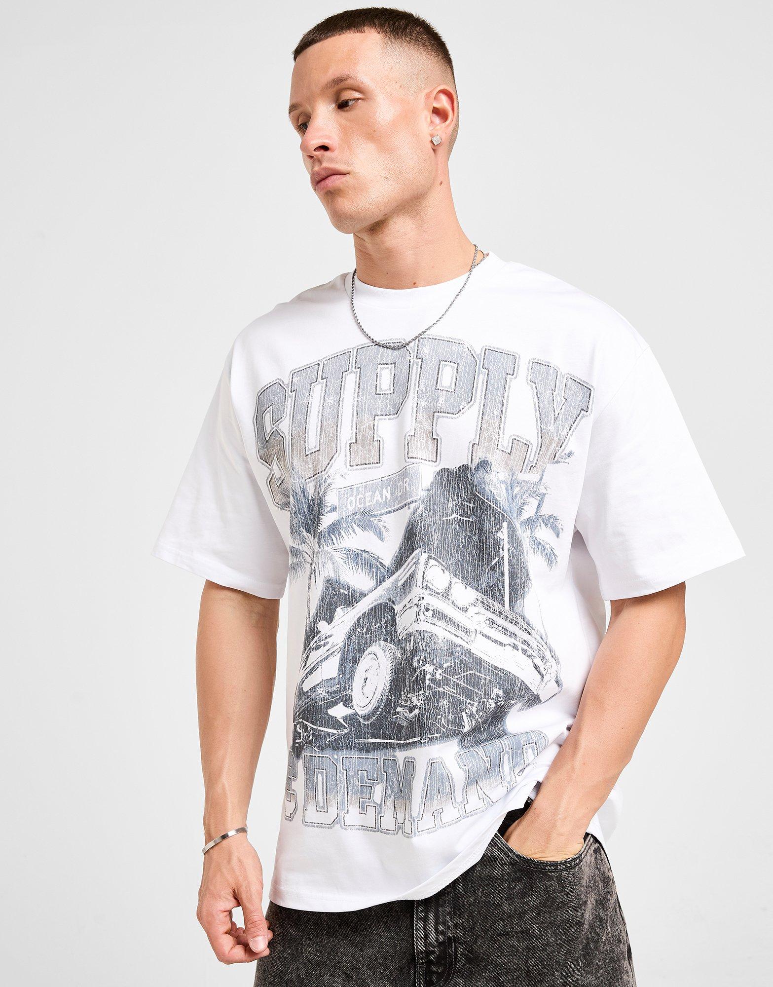 Мъжка тениска SUPPLY&DEMAND ТЕНИСКА OCEAN TEE WHT-WHT SUPTM18231010 Бял