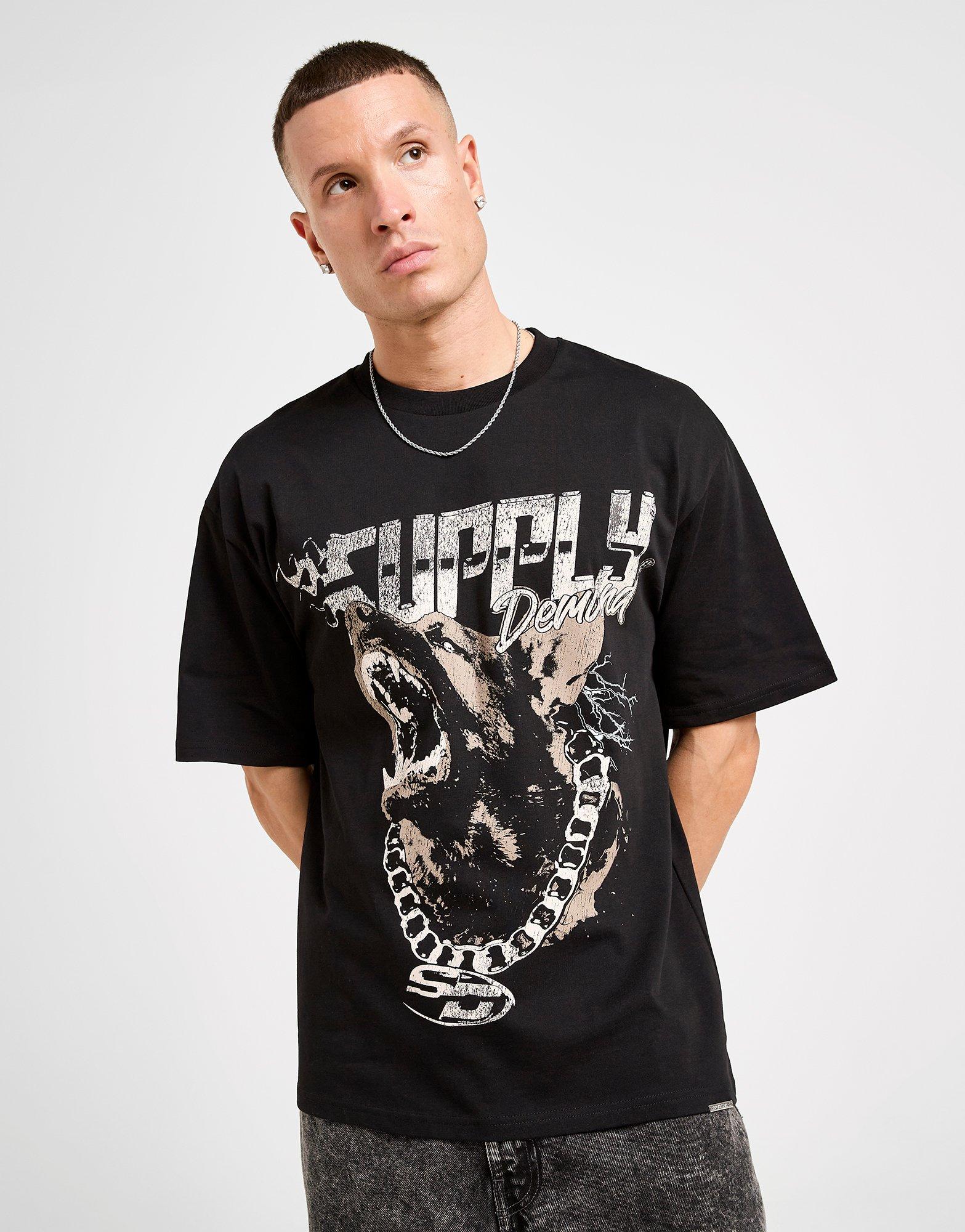 Pánske tričko SUPPLY&DEMAND TRIČKO FAST LIFE TEE BLK-BLK SUPTM18230007 Černá