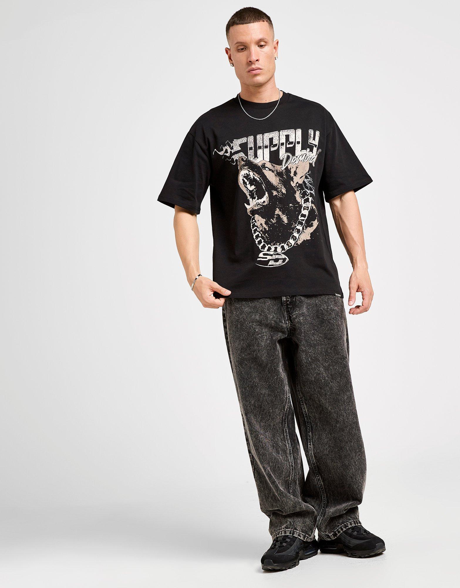 Pánske tričko SUPPLY&DEMAND TRIČKO FAST LIFE TEE BLK-BLK SUPTM18230007 Černá