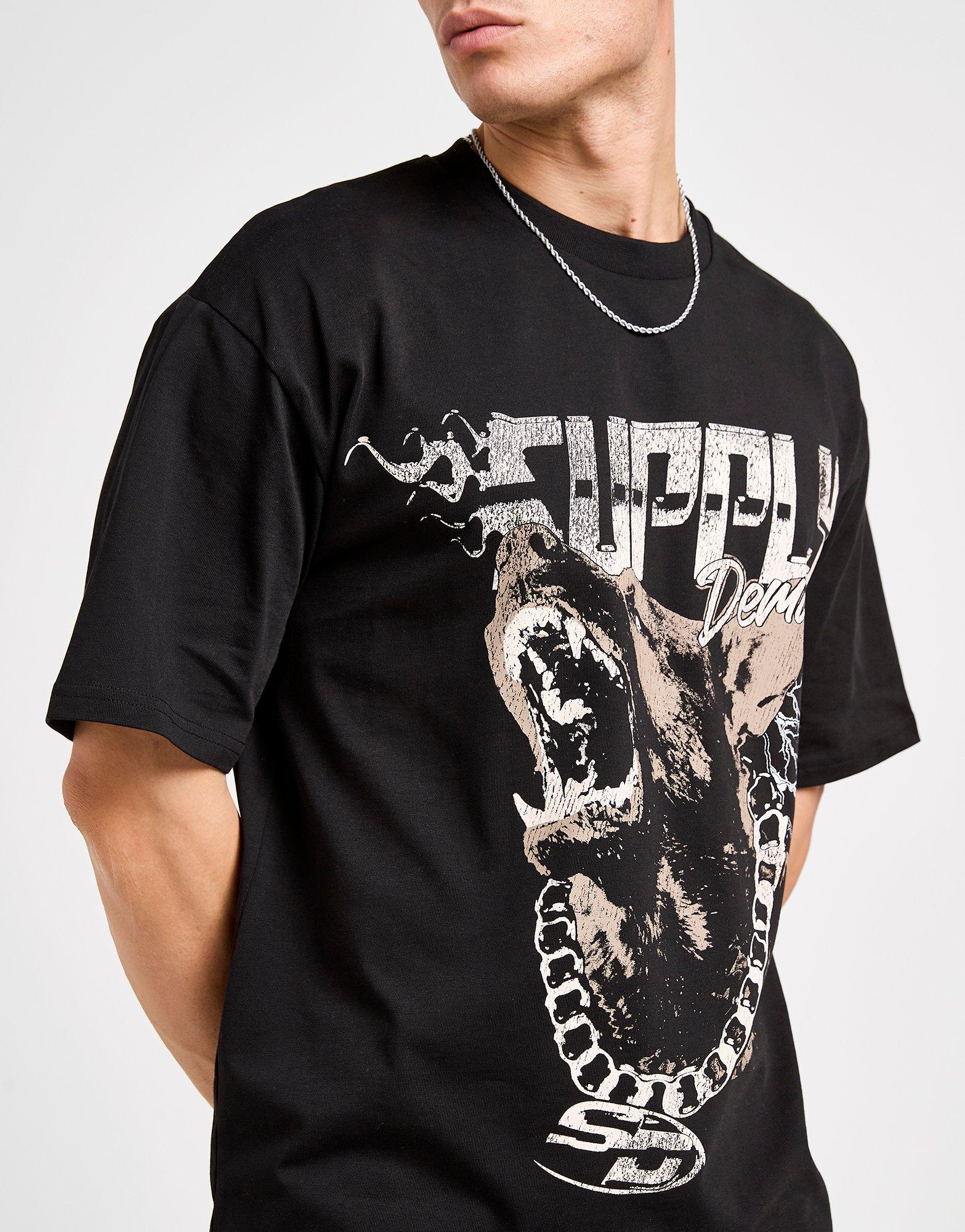 Pánske tričko SUPPLY&DEMAND TRIČKO FAST LIFE TEE BLK-BLK SUPTM18230007 Černá