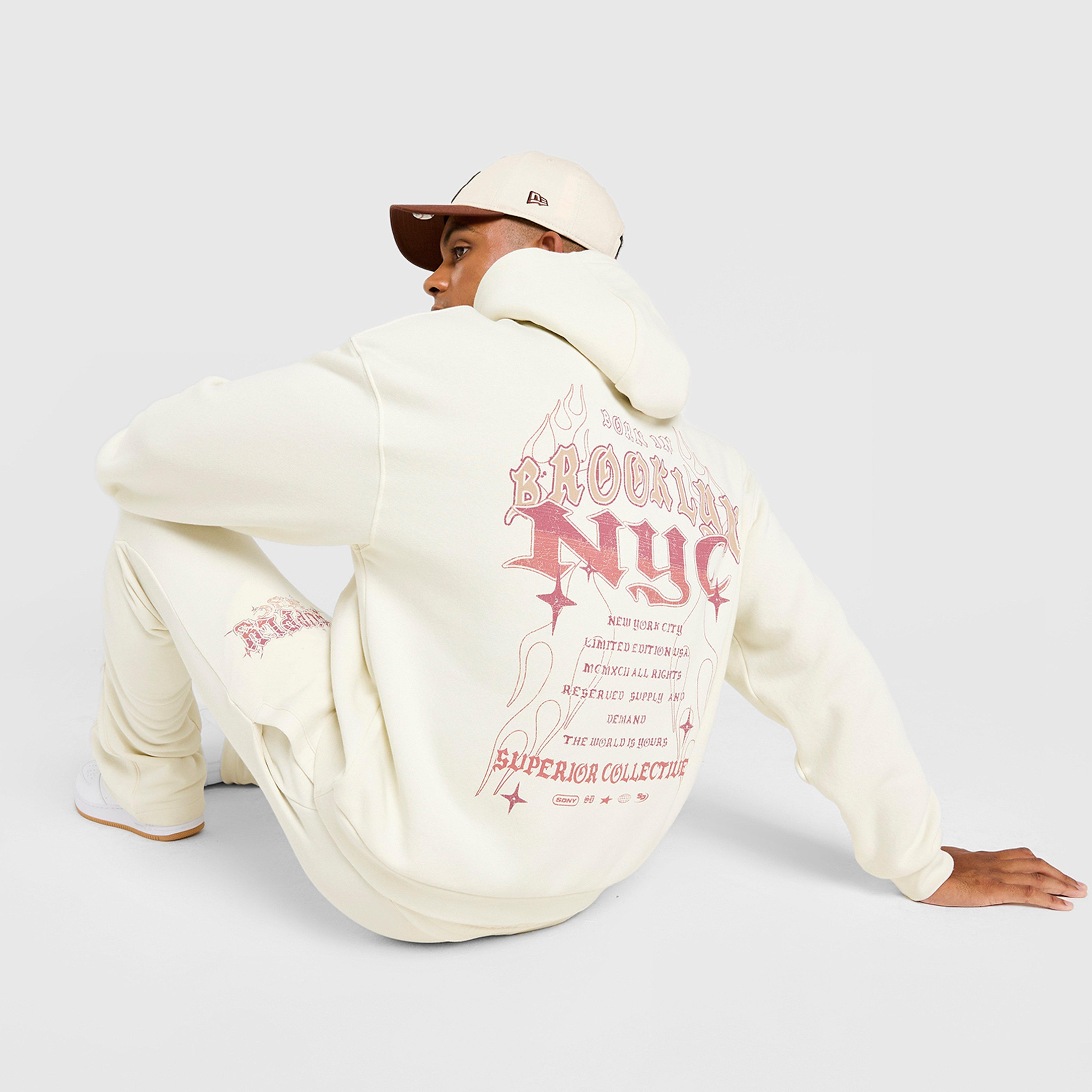 Férfi pulóverek SUPPLY&DEMAND PULÓVER KAPUCNIS MEGA HD GRY-VGY