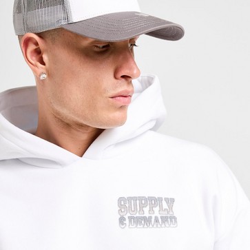 Pánska mikina SUPPLY&DEMAND MIKINA S KAPUCÍ OCEAN HD WHT-WHT