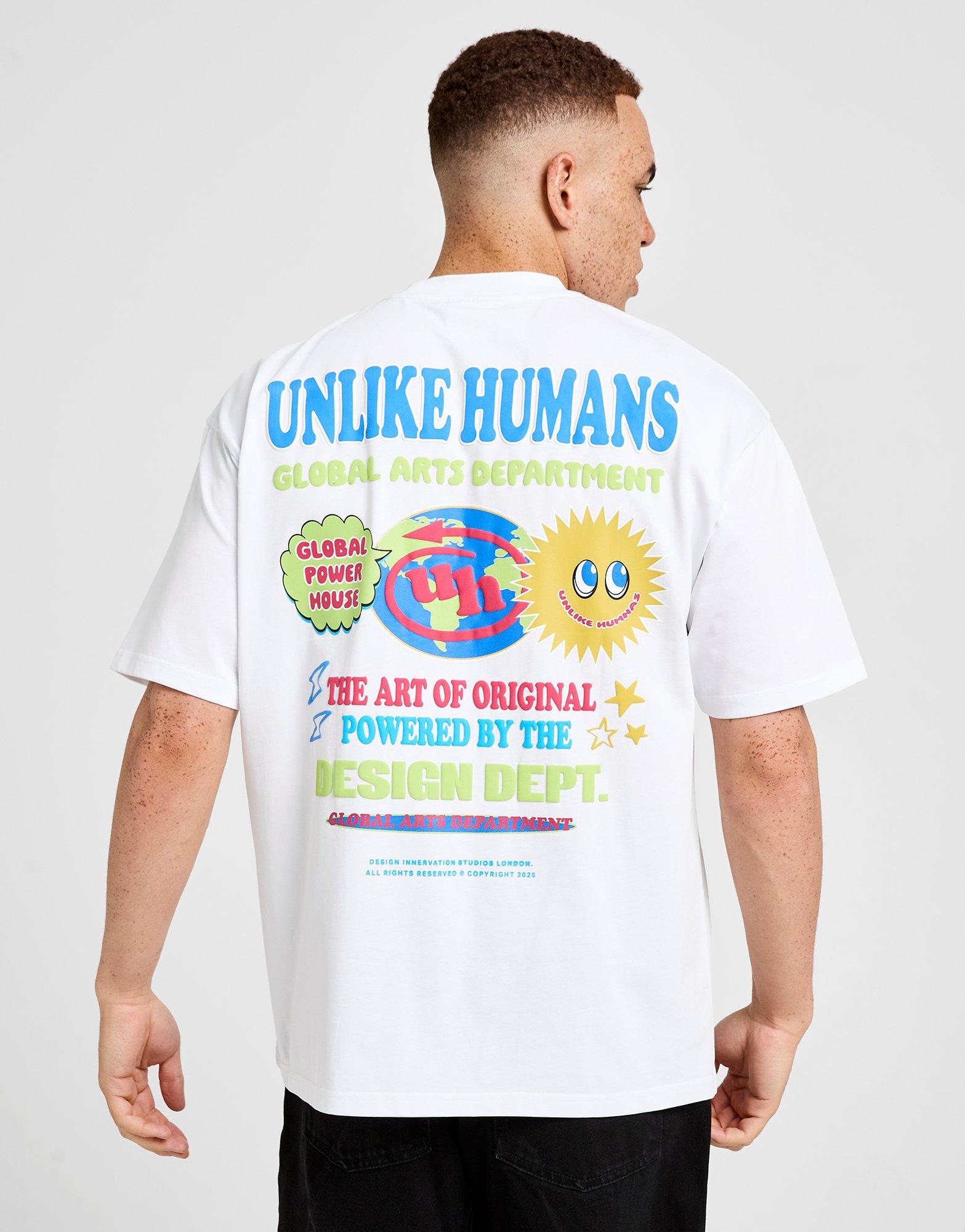 Мъжка тениска UNLIKE HUMANS ТЕНИСКА GLOBE DEPT TEE WHT-WHT ULHTM10409010 Черен
