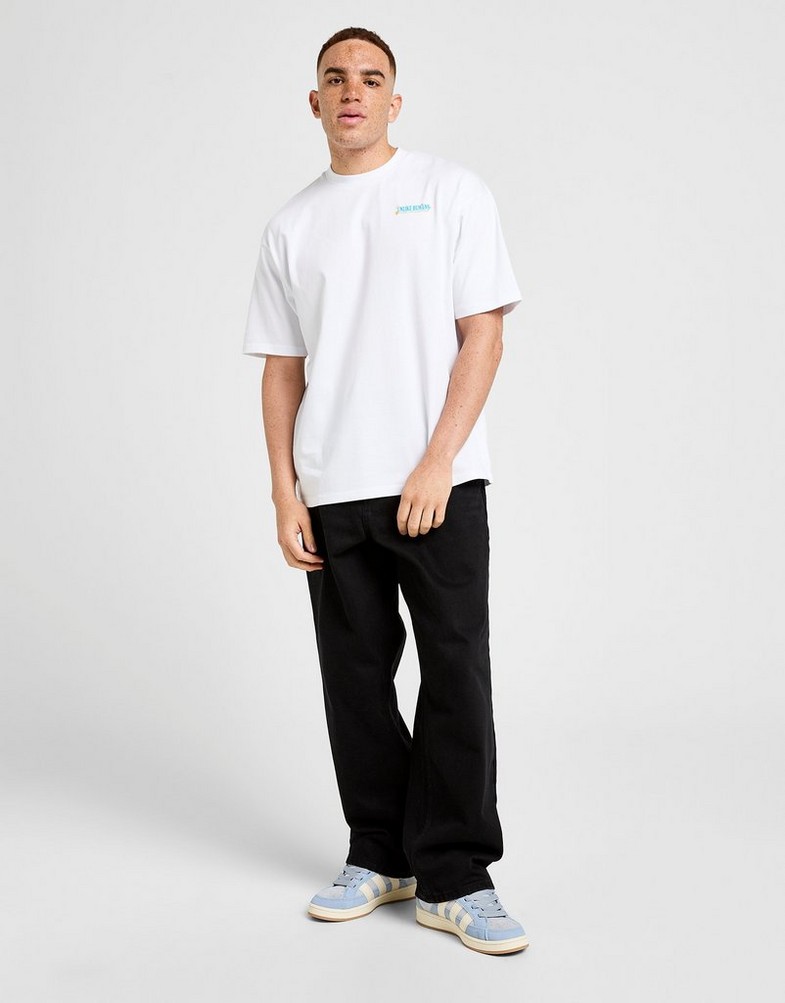 Чоловічі футболки UNLIKE HUMANS ФУТБОЛКА GLOBE DEPT TEE WHT-WHT ULHTM10409010 Чорний