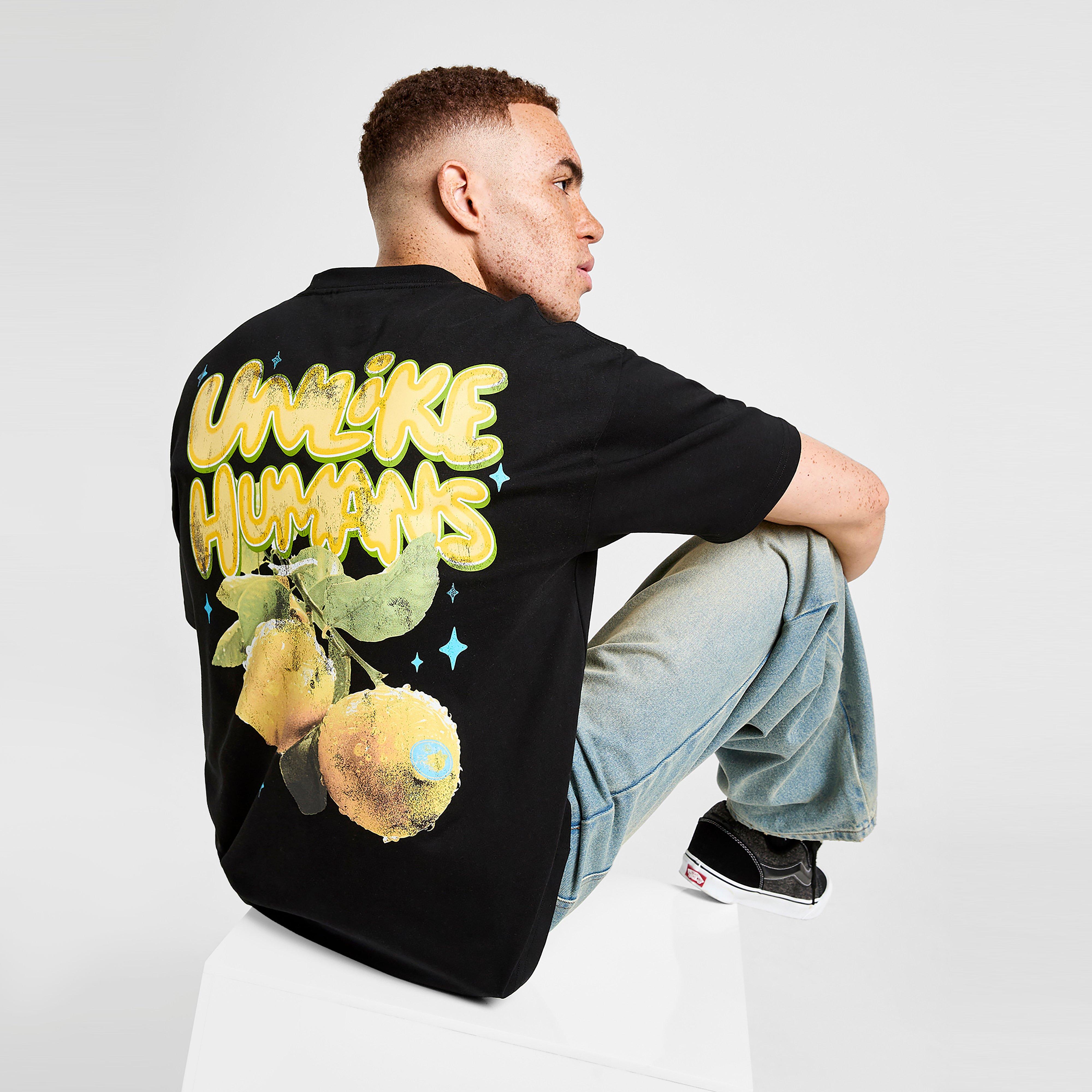 Férfi póló UNLIKE HUMANS PÓLÓ SOUR TEE BLK