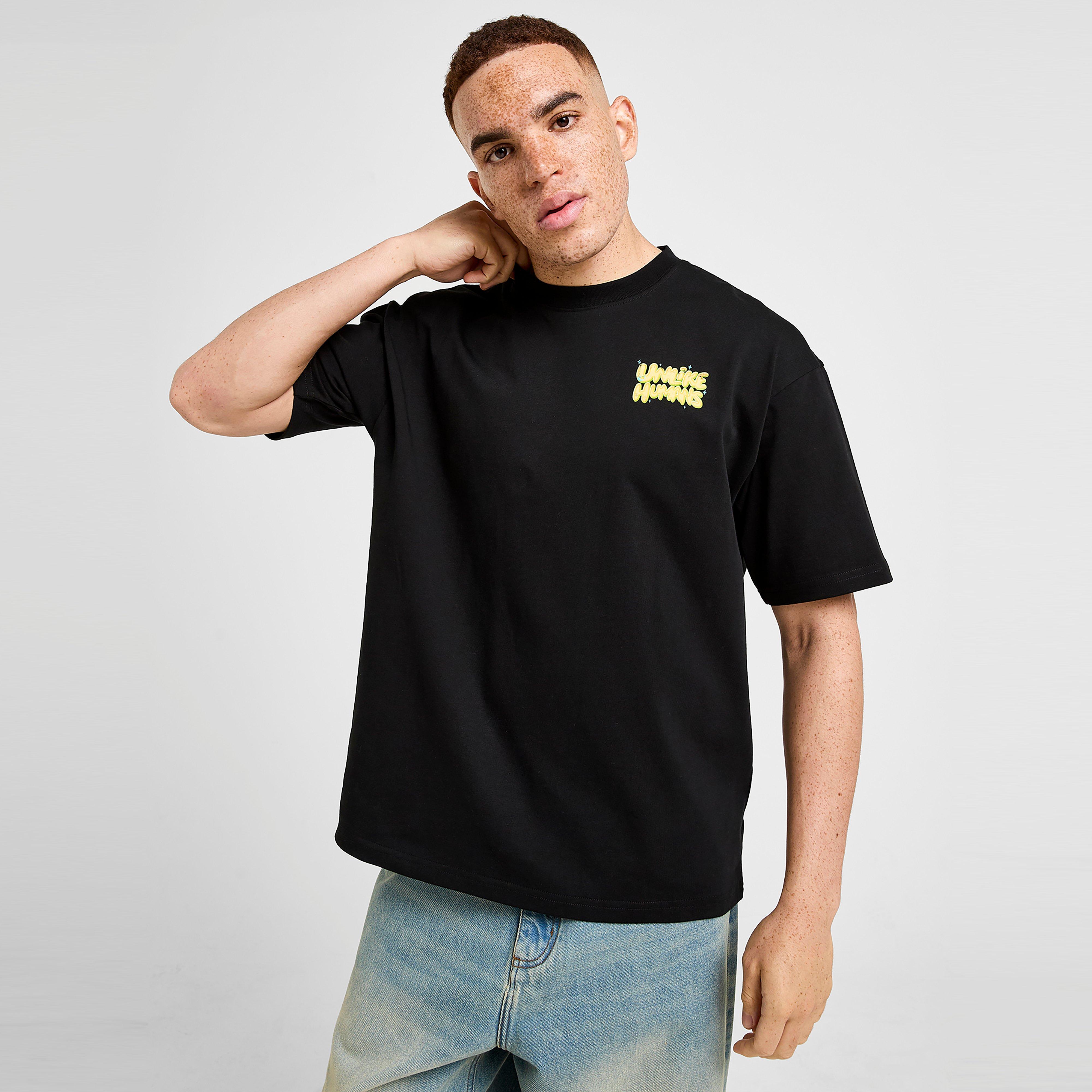 Férfi póló UNLIKE HUMANS PÓLÓ SOUR TEE BLK