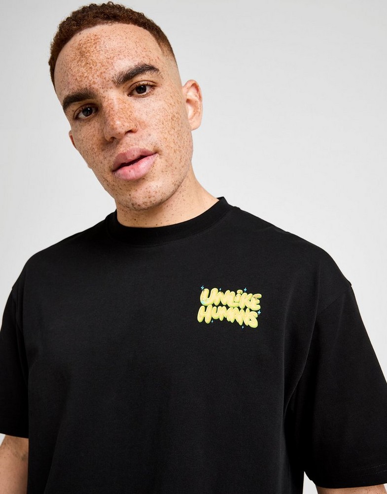 Férfi póló UNLIKE HUMANS PÓLÓ SOUR TEE BLK ULHTM10415007 Fekete