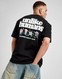 UNLIKE HUMANS PÓLÓ PARTY CLUB TEE BLK-BLK